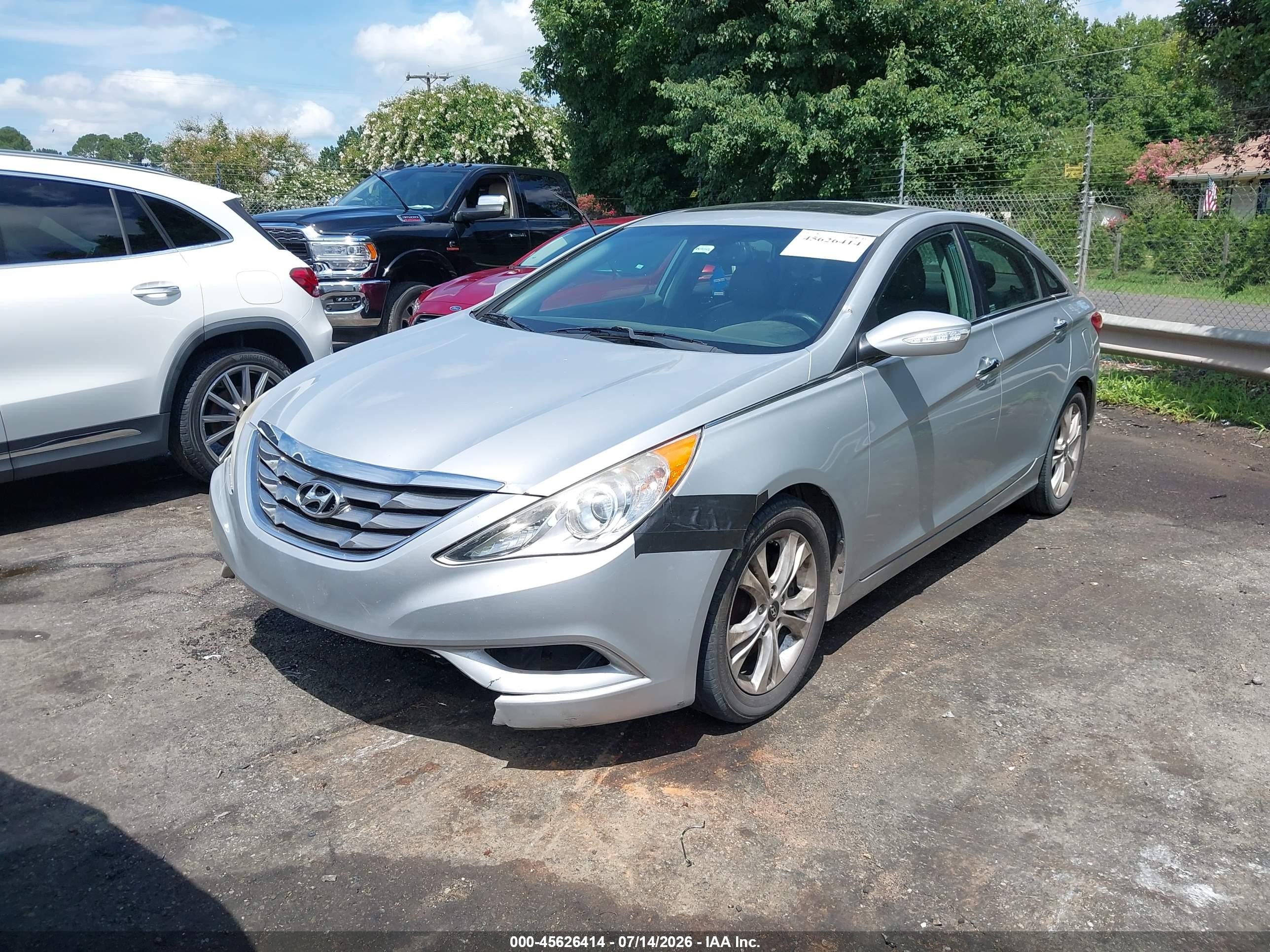 2011 Hyundai Sonata Limited Silver vin: 5NPEC4AC6BH032504