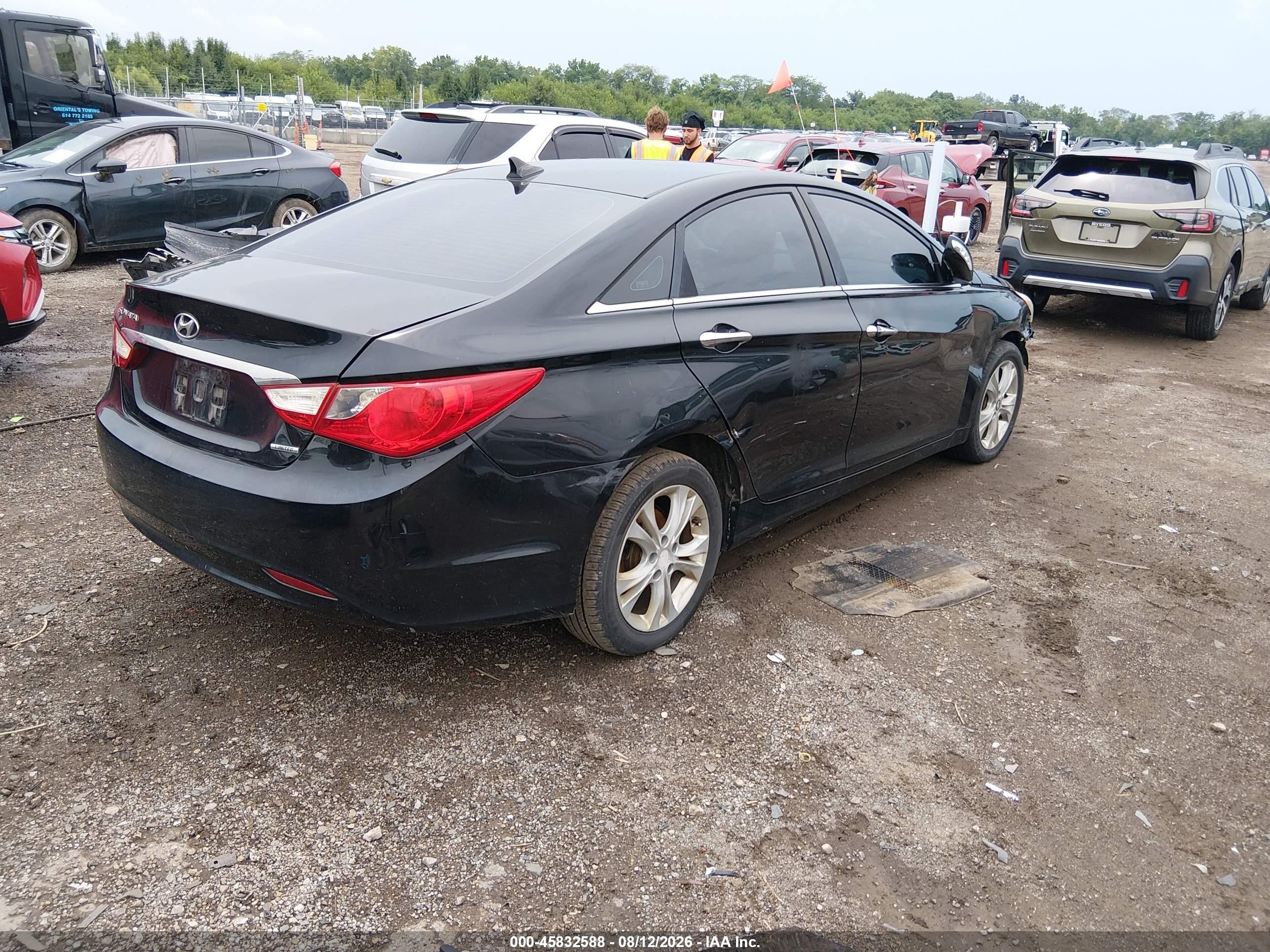 2011 Hyundai Sonata Limited Black vin: 5NPEC4AC6BH043552