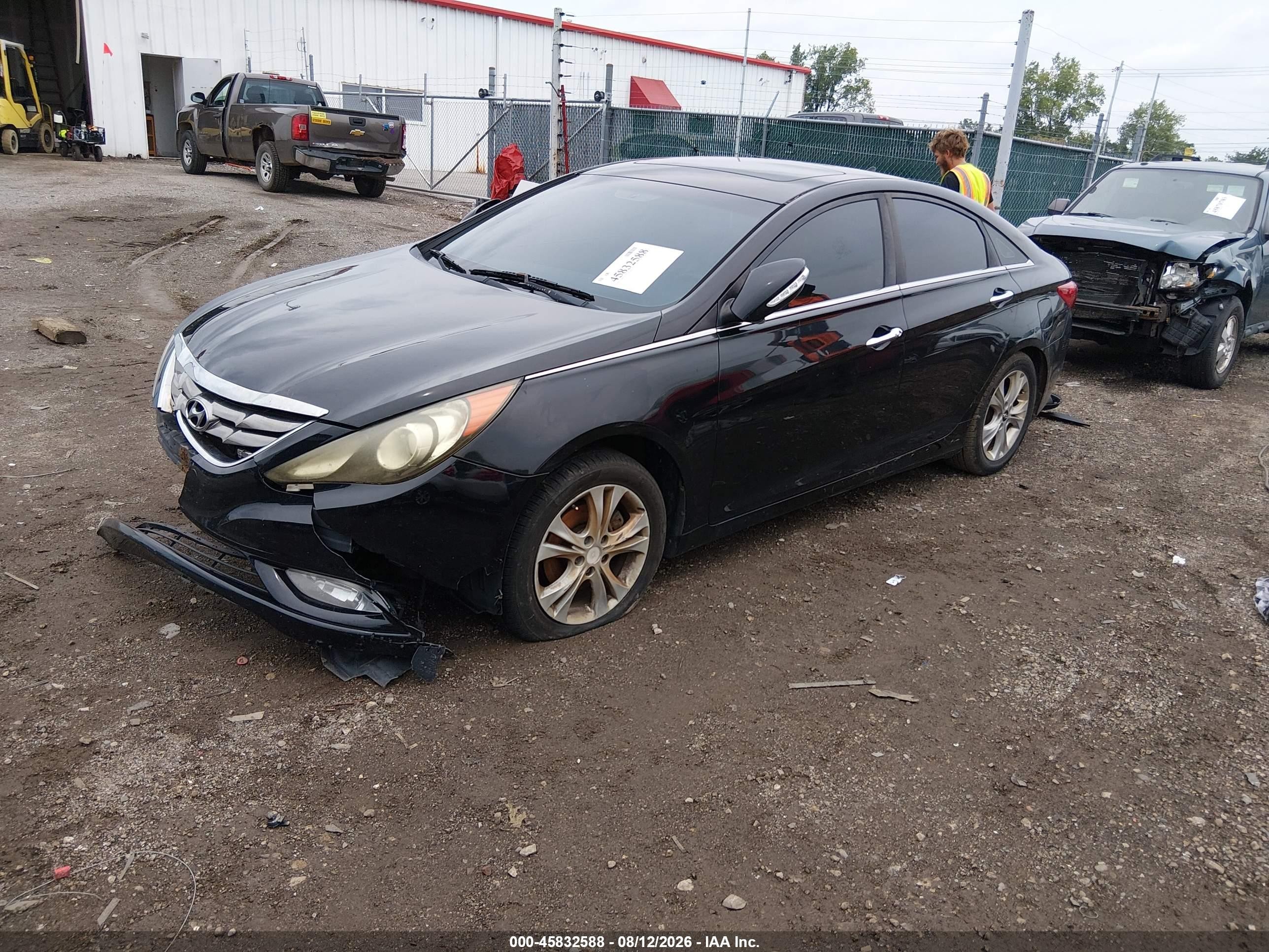 2011 Hyundai Sonata Limited Black vin: 5NPEC4AC6BH043552