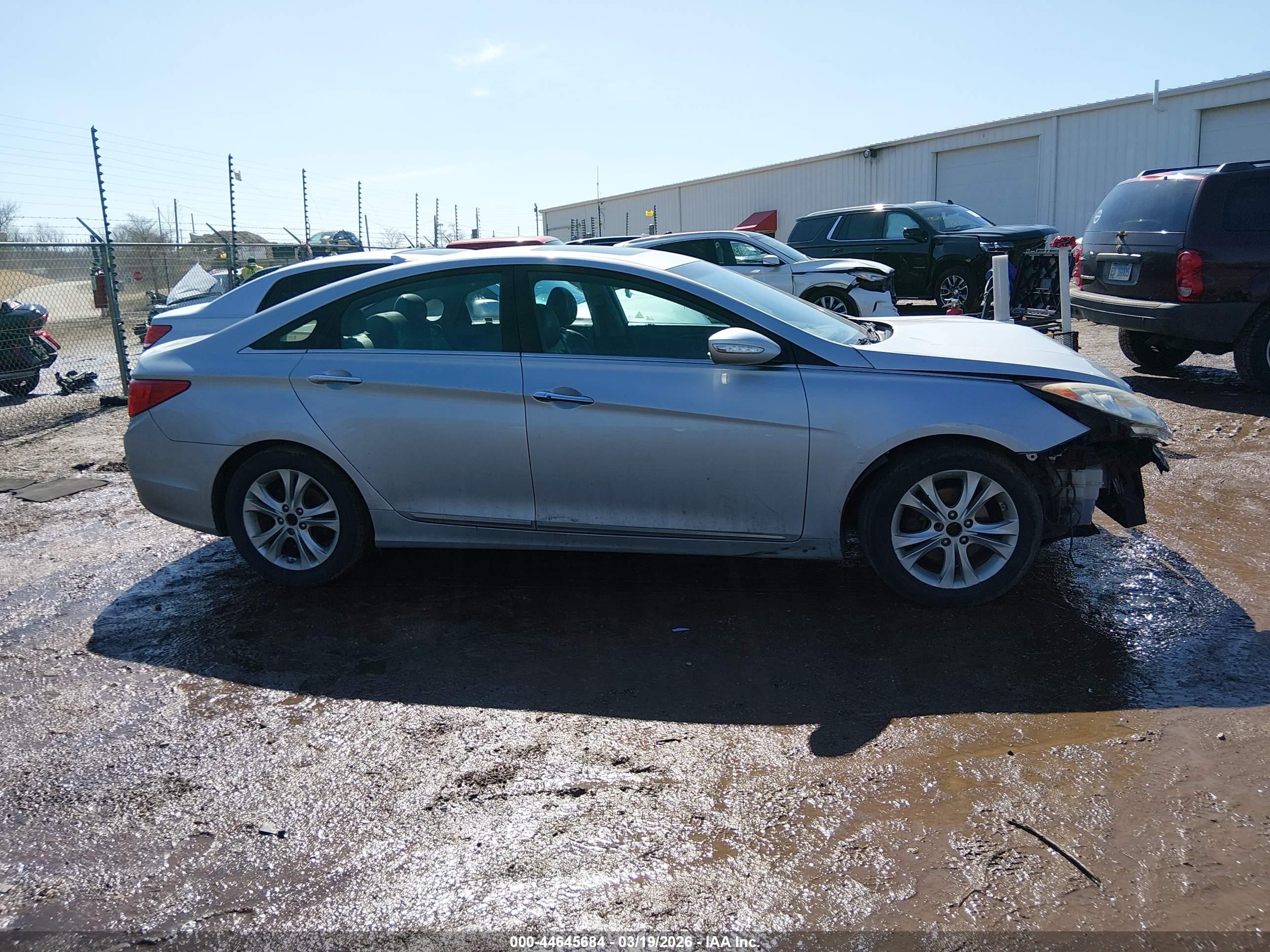 2011 Hyundai Sonata Ltd Silver vin: 5NPEC4AC6BH076678