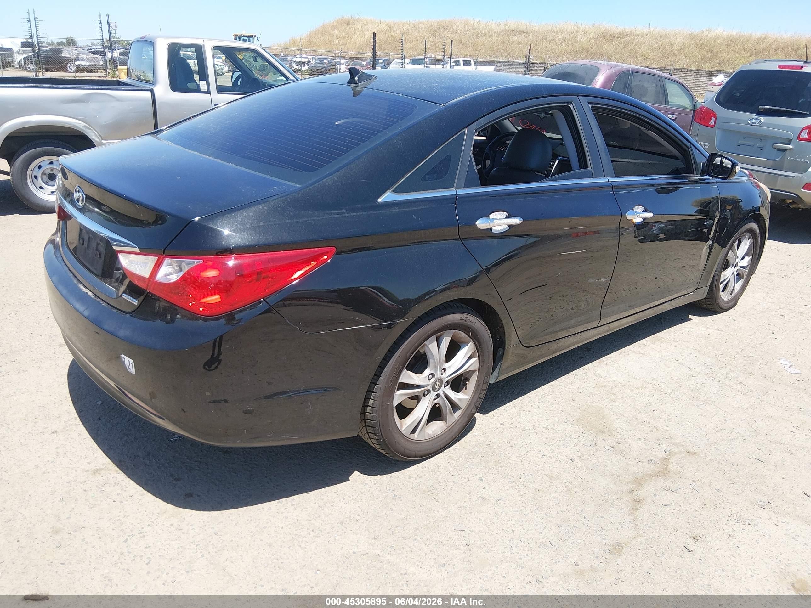 2011 Hyundai Sonata Limited Black vin: 5NPEC4AC6BH103118