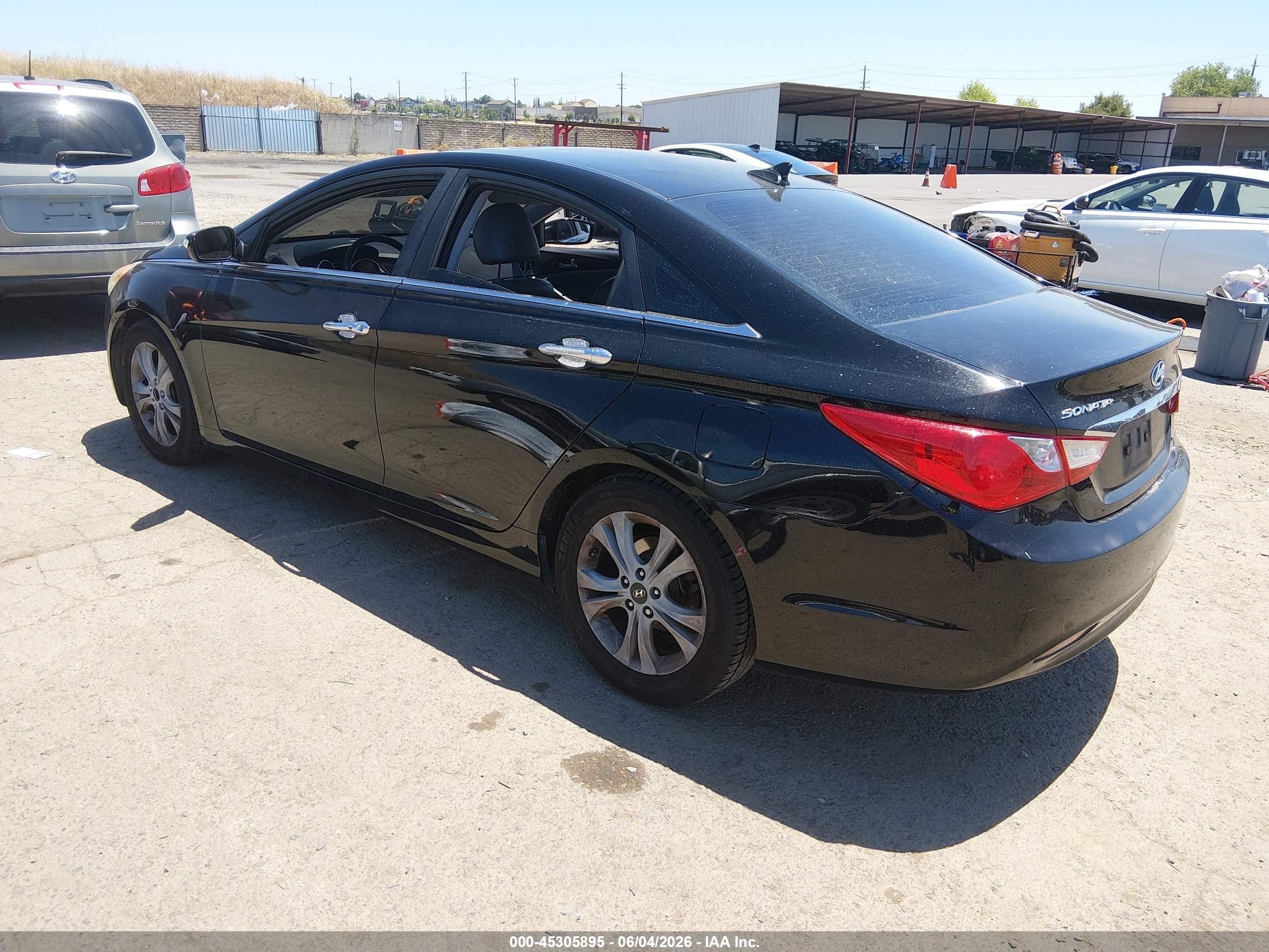 2011 Hyundai Sonata Limited Black vin: 5NPEC4AC6BH103118