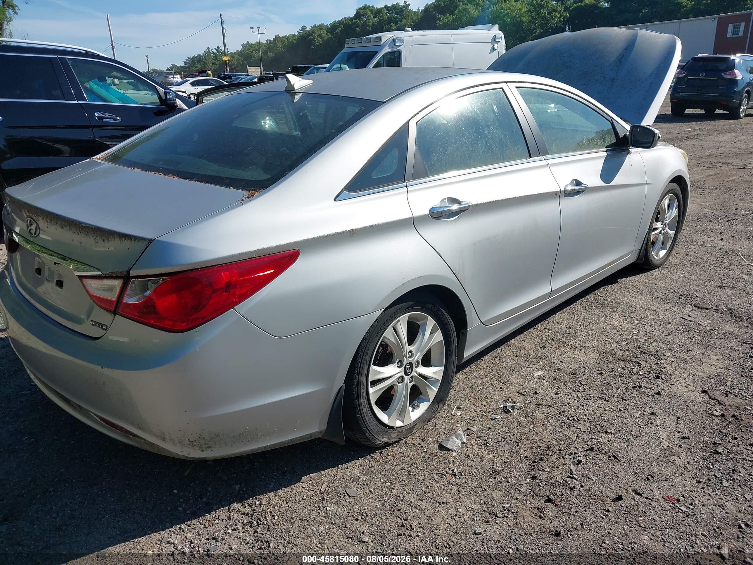 2011 Hyundai Sonata Limited Gray vin: 5NPEC4AC6BH113342