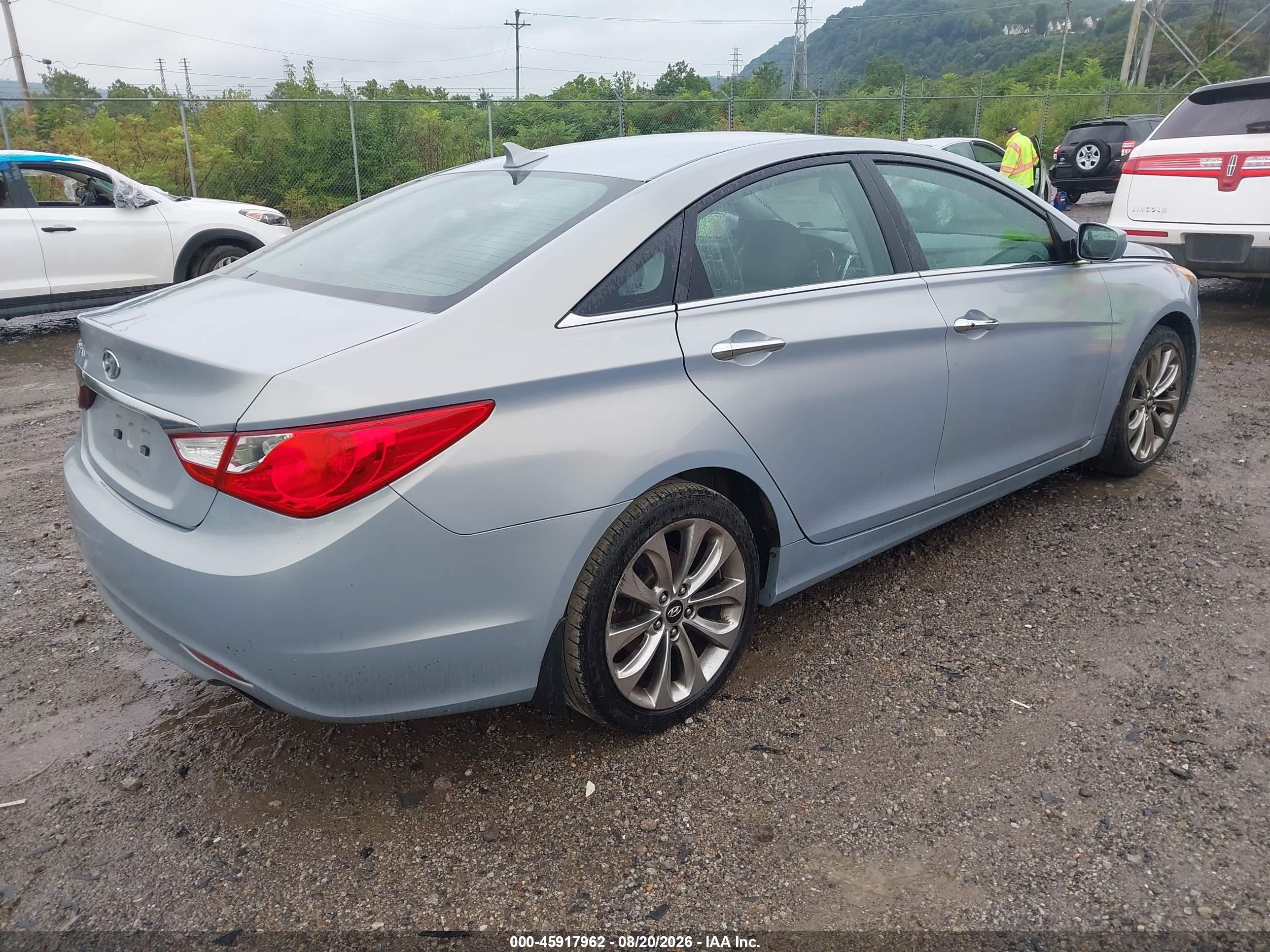 2011 Hyundai Sonata Se Light Blue vin: 5NPEC4AC6BH129220