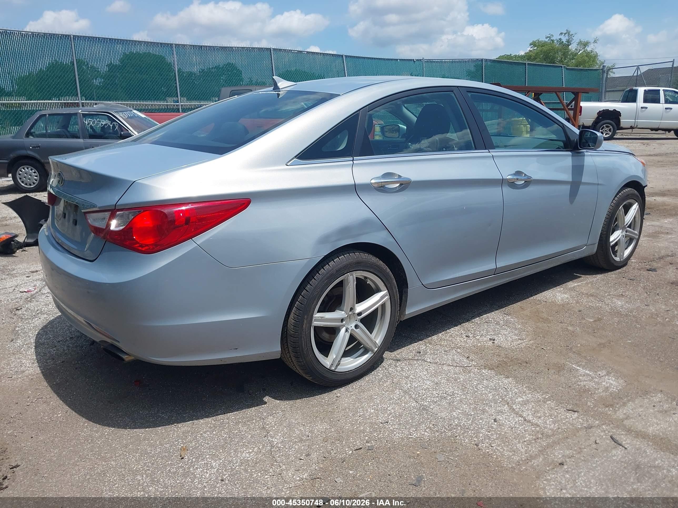 2011 Hyundai Sonata Se Blue vin: 5NPEC4AC6BH139665