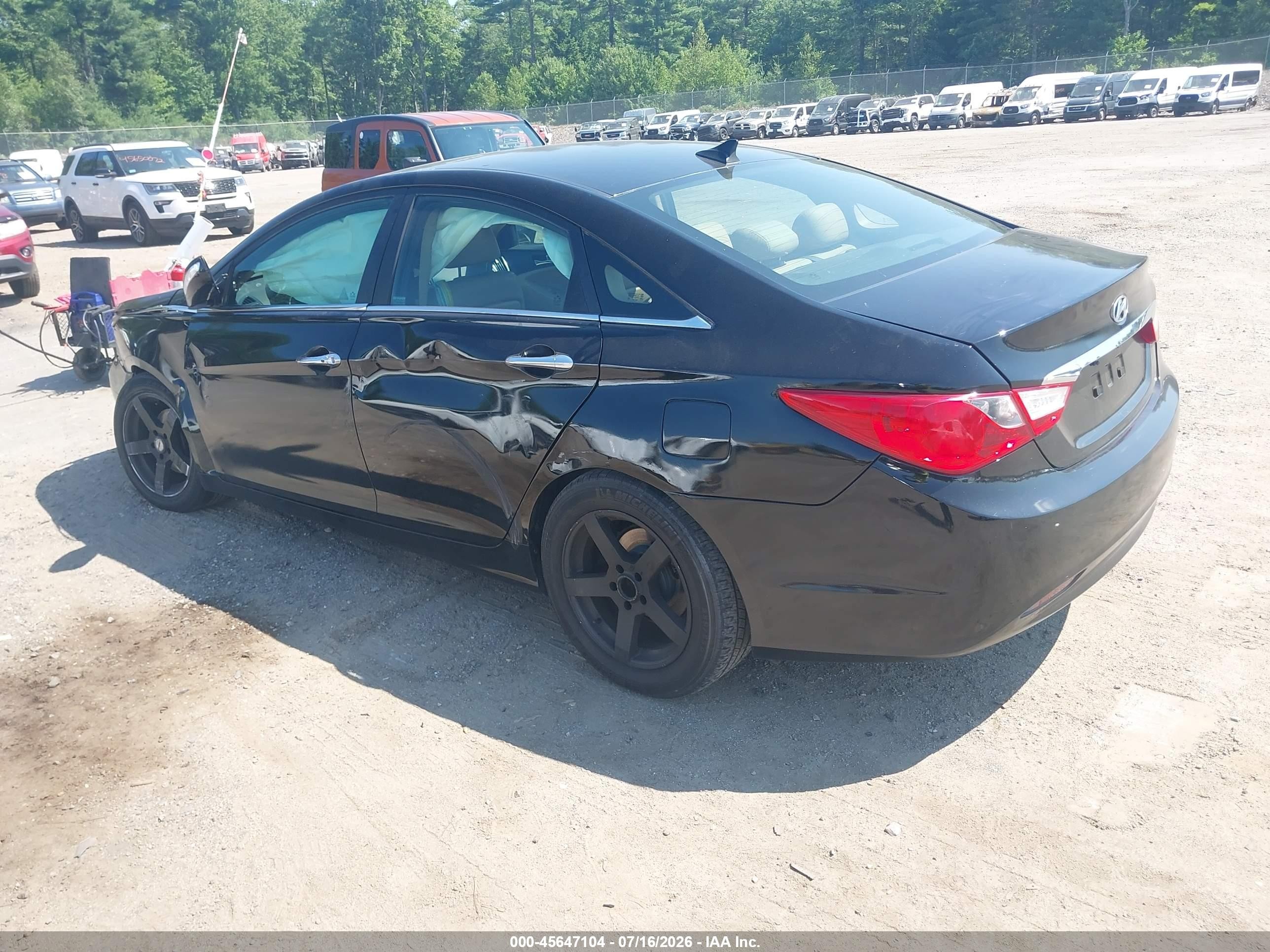2011 Hyundai Sonata Limited Black vin: 5NPEC4AC6BH139780