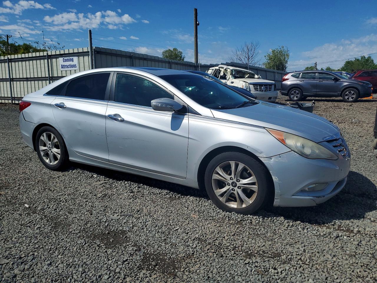 2011 Hyundai Sonata Limited Silver vin: 5NPEC4AC6BH221797