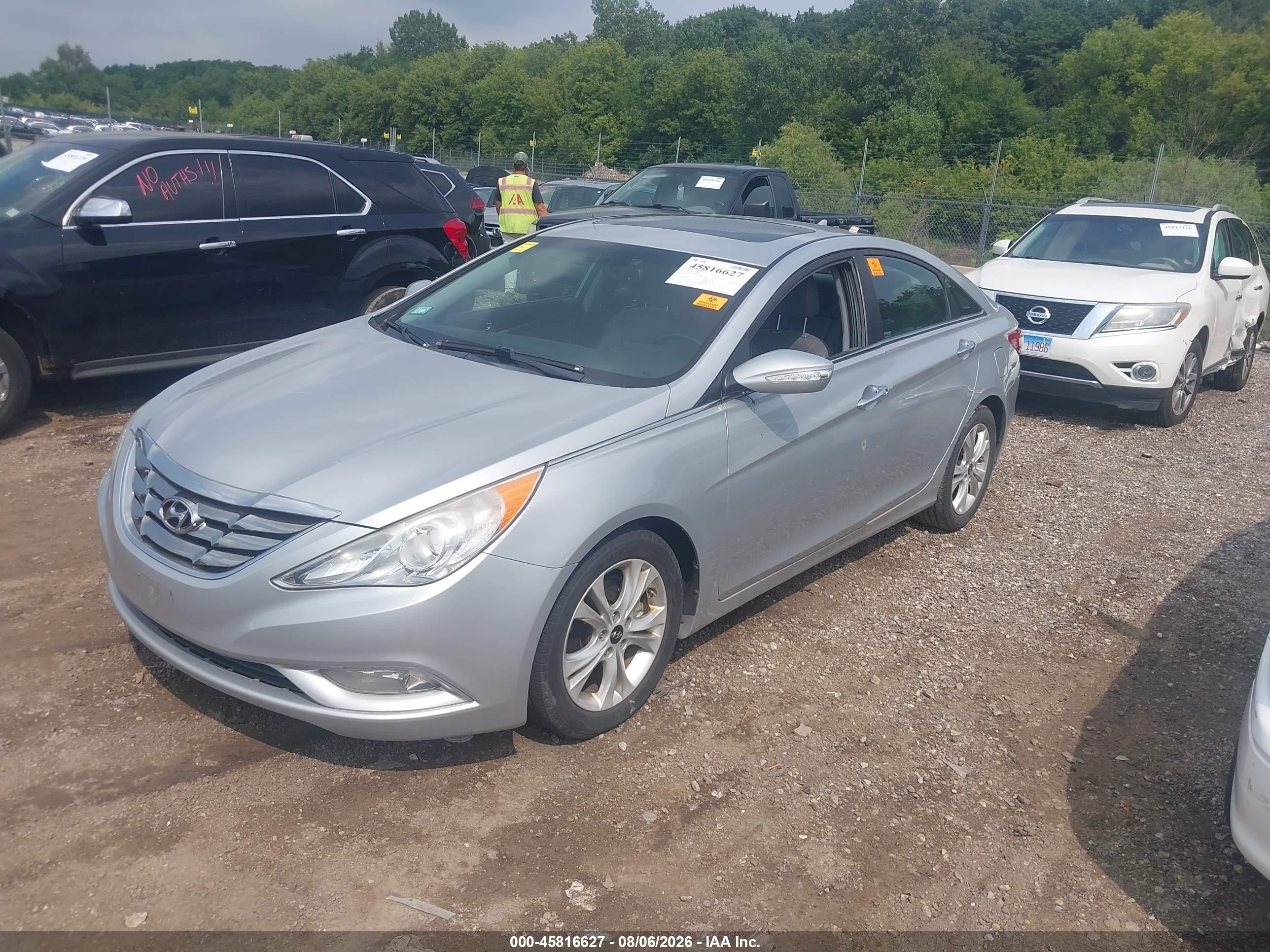 2011 Hyundai Sonata Limited Серебряный vin: 5NPEC4AC6BH289436