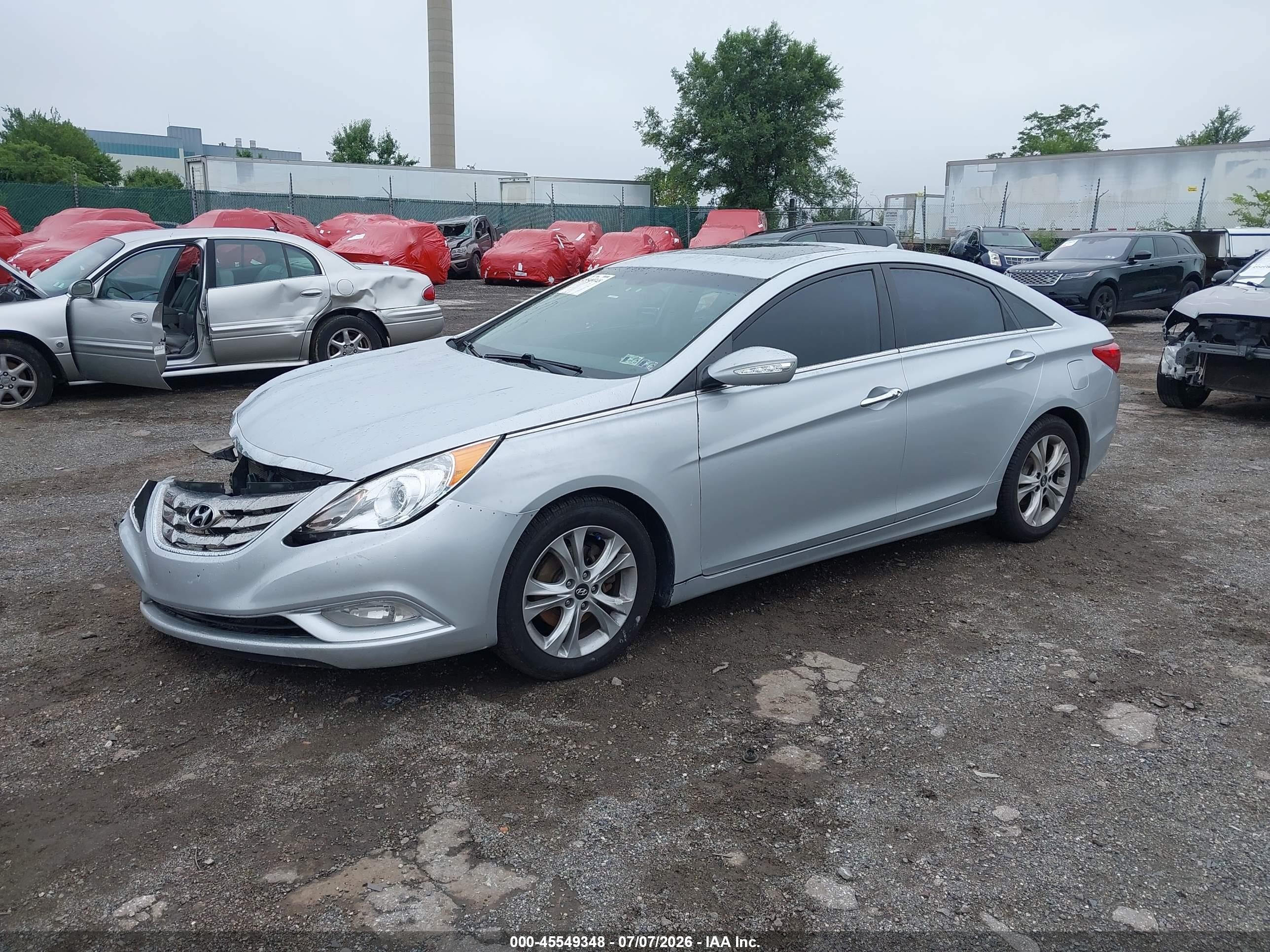 2011 Hyundai Sonata Limited Silver vin: 5NPEC4AC6BH293857