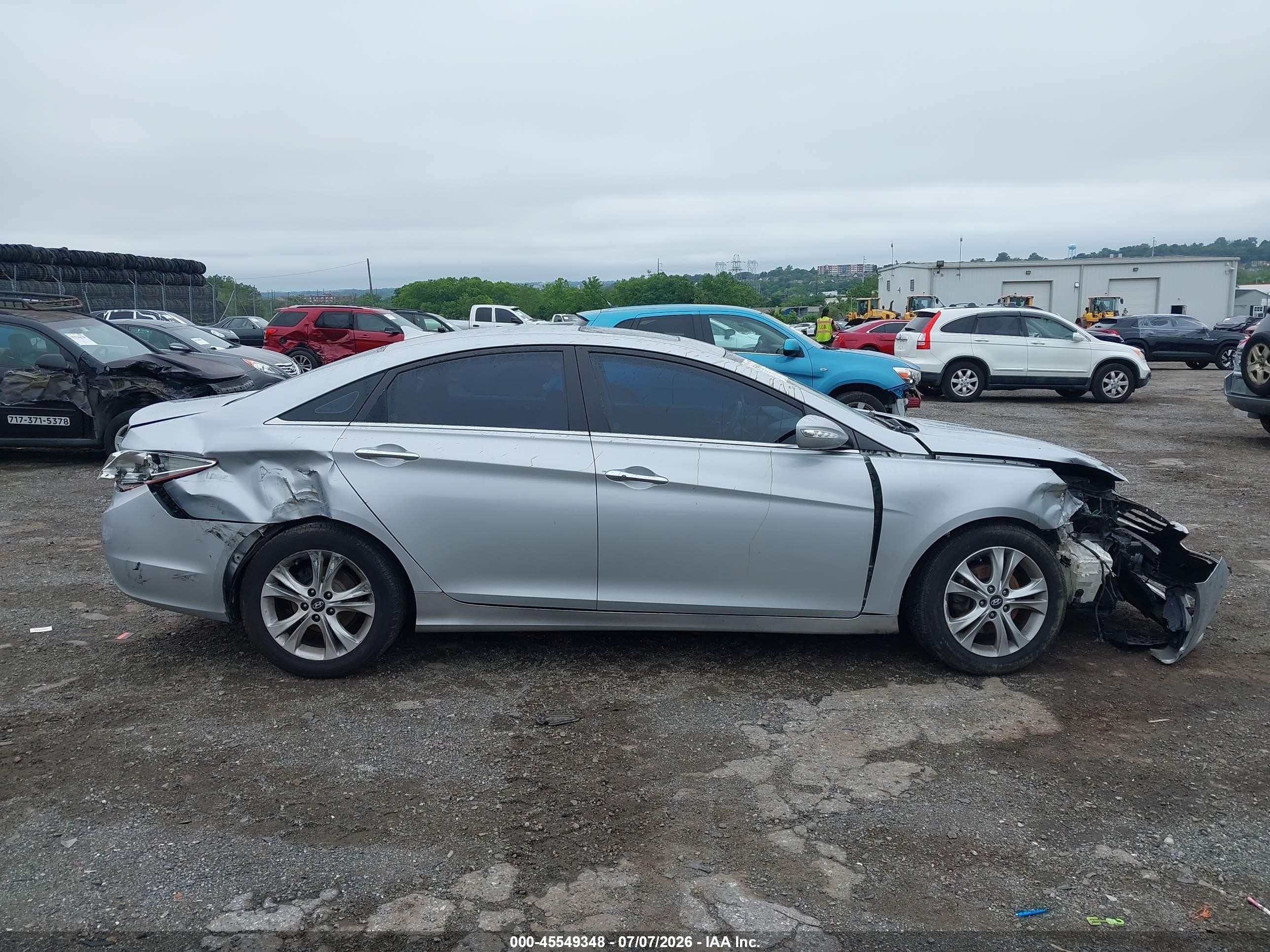 2011 Hyundai Sonata Limited Silver vin: 5NPEC4AC6BH293857