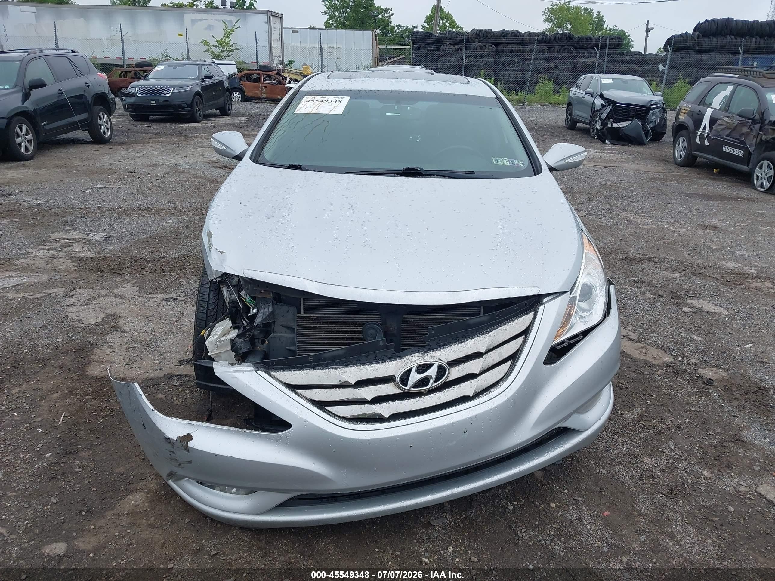 2011 Hyundai Sonata Limited Silver vin: 5NPEC4AC6BH293857