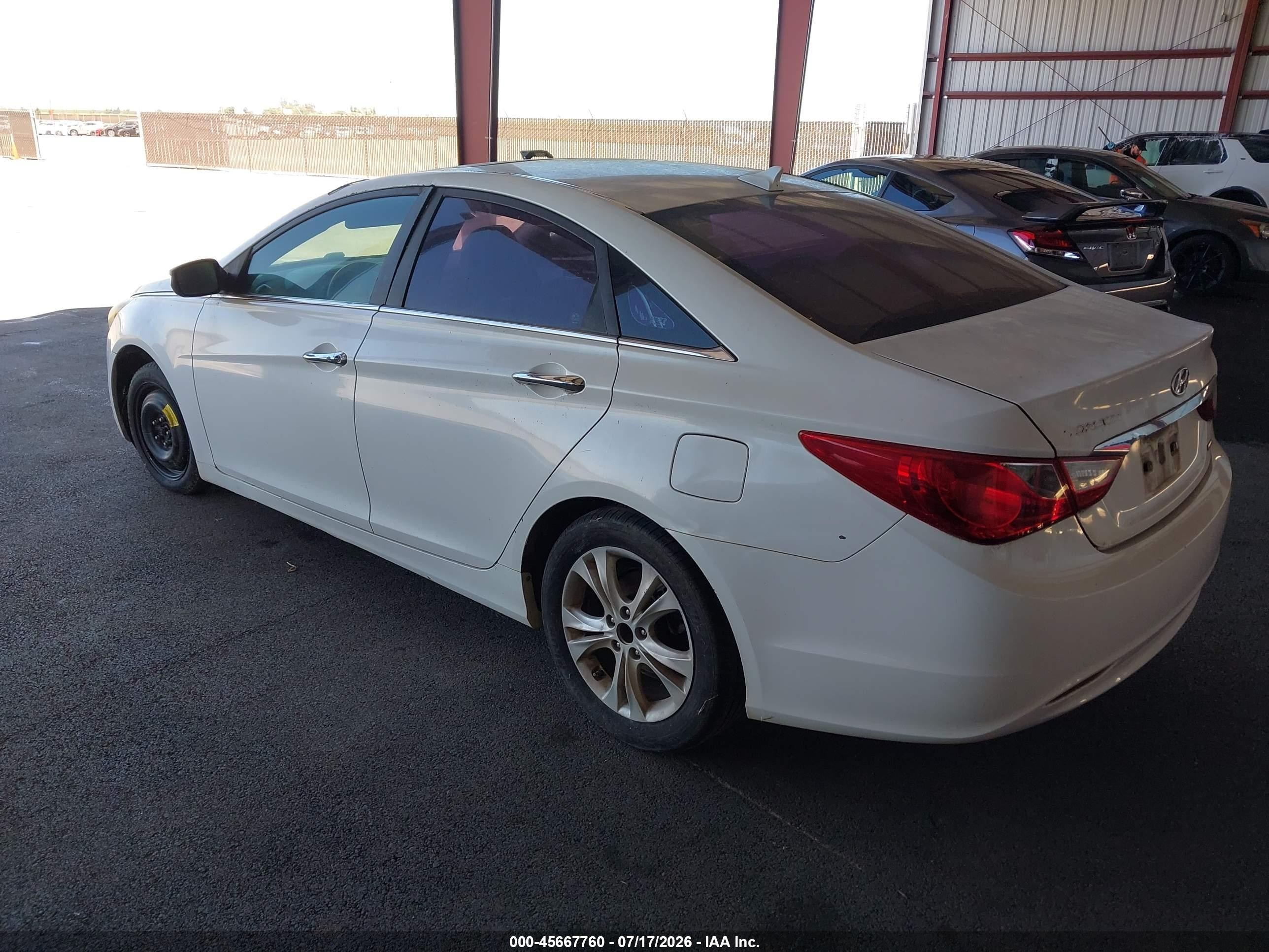 2011 Hyundai Sonata Limited Белый vin: 5NPEC4AC6BH296774