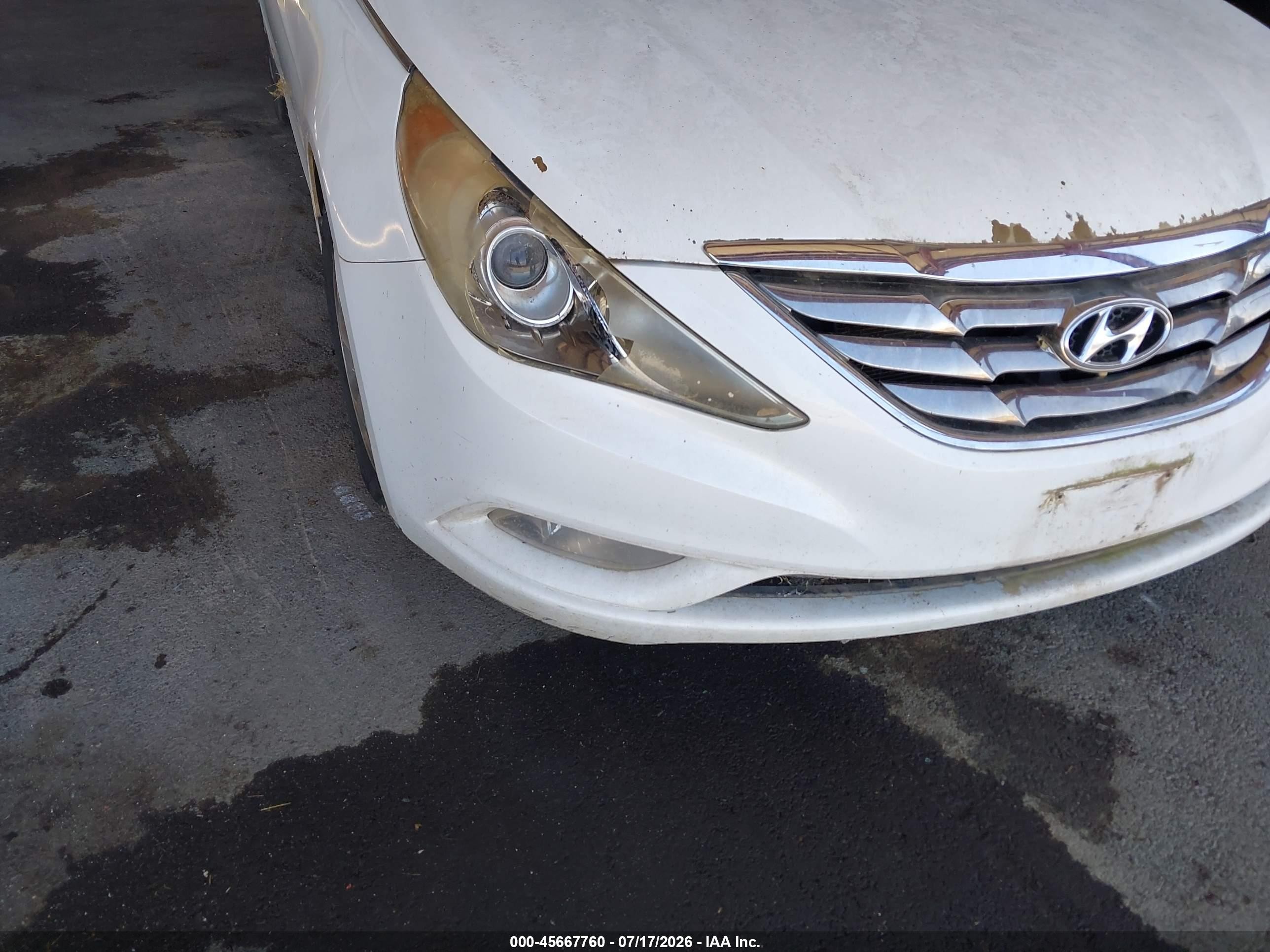 2011 Hyundai Sonata Limited Белый vin: 5NPEC4AC6BH296774