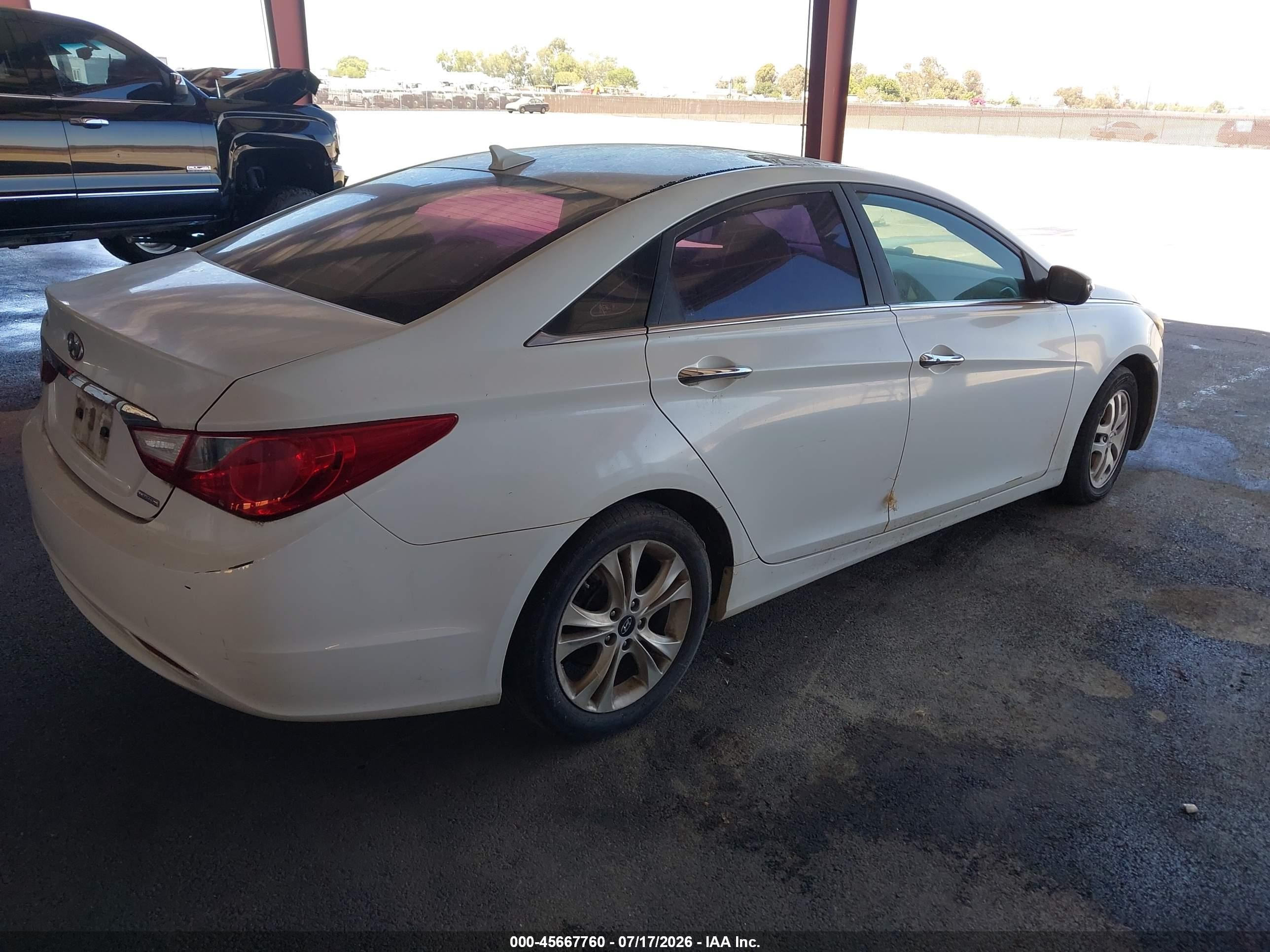 2011 Hyundai Sonata Limited Белый vin: 5NPEC4AC6BH296774
