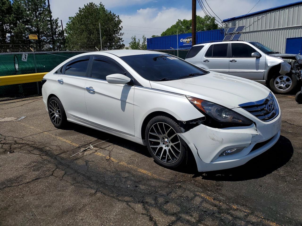2012 Hyundai Sonata Se White vin: 5NPEC4AC6CH313090