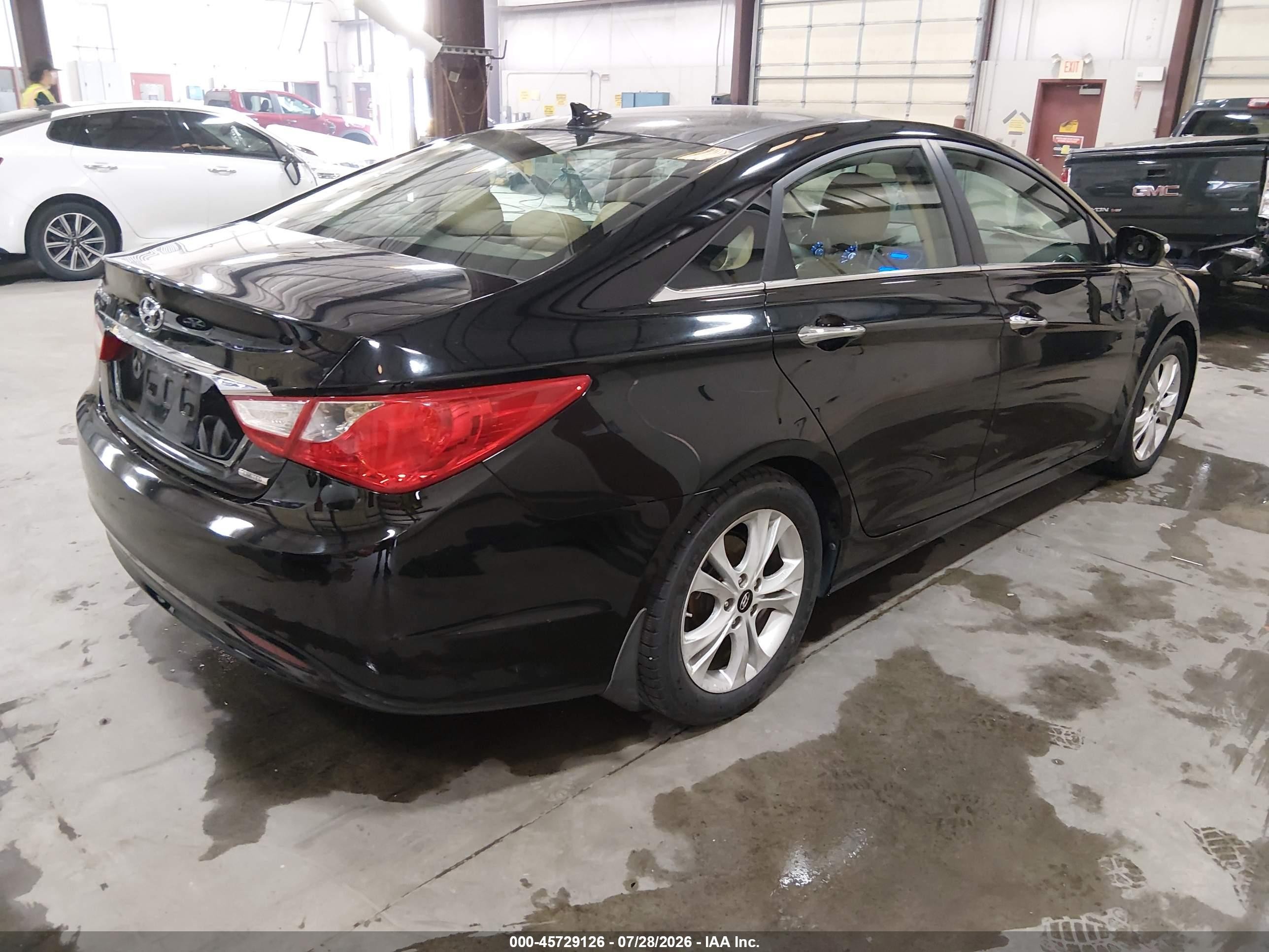 2012 Hyundai Sonata Limited Black vin: 5NPEC4AC6CH331654