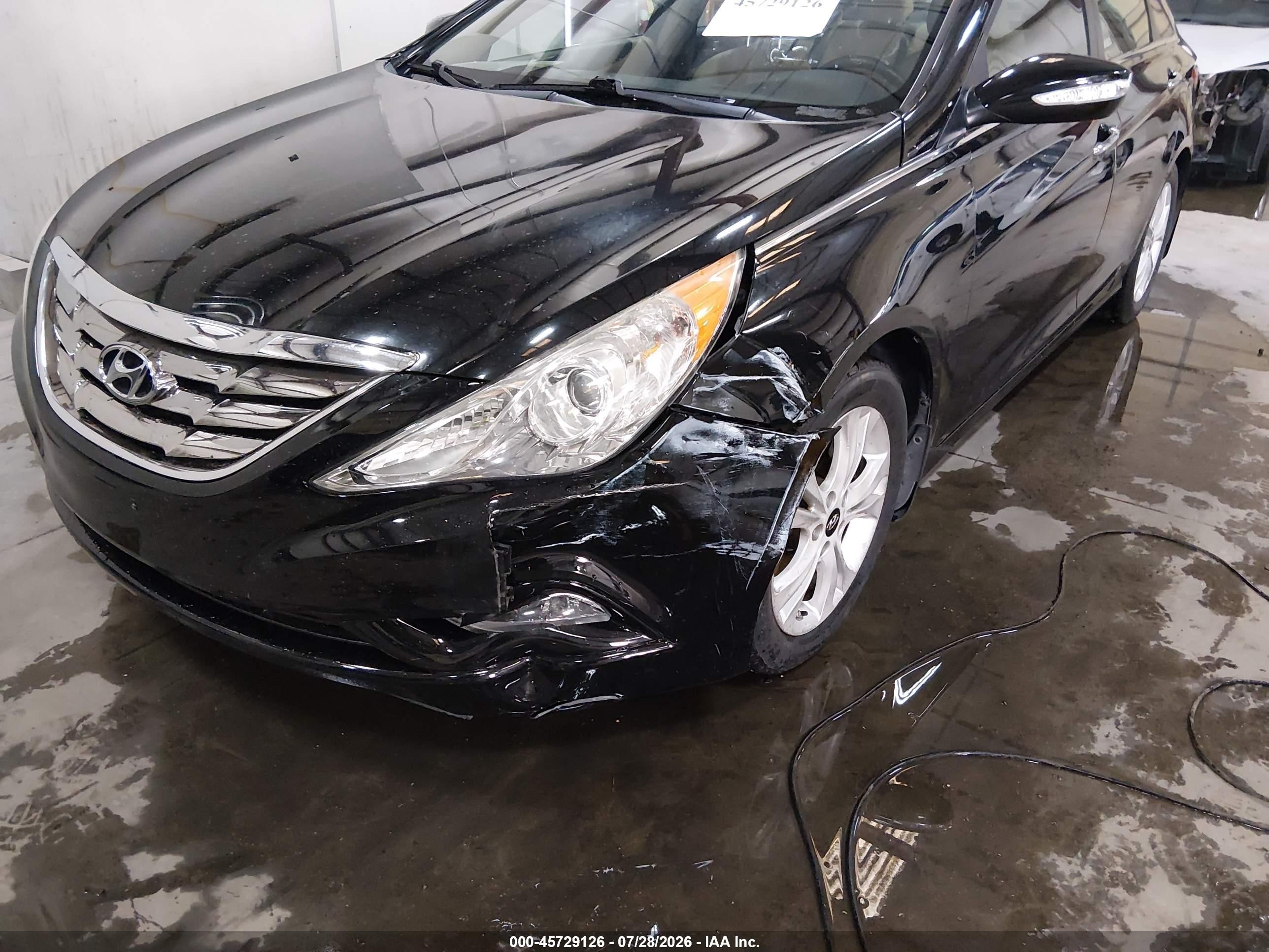 2012 Hyundai Sonata Limited Black vin: 5NPEC4AC6CH331654