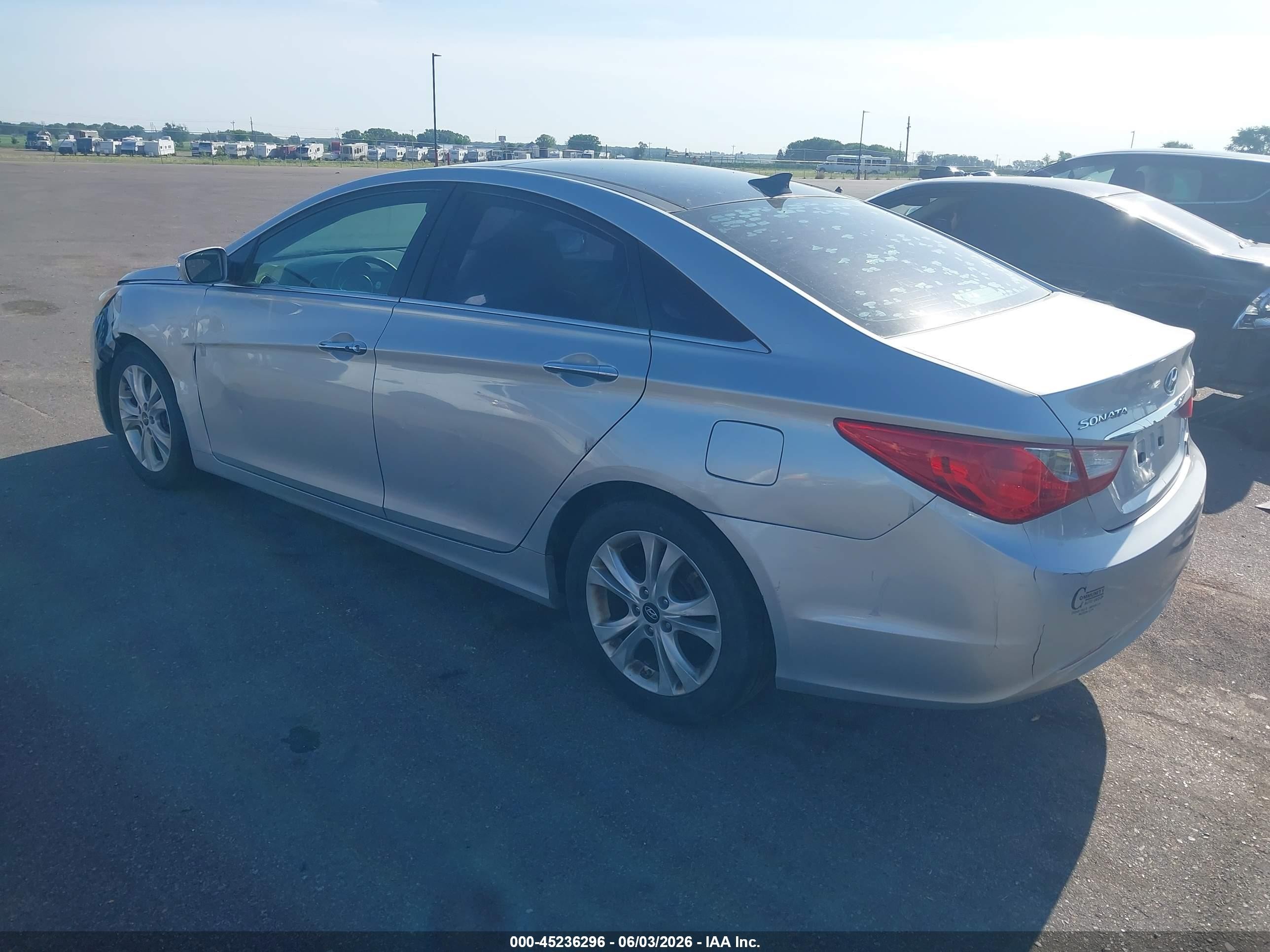2012 Hyundai Sonata Limited Silver vin: 5NPEC4AC6CH341231