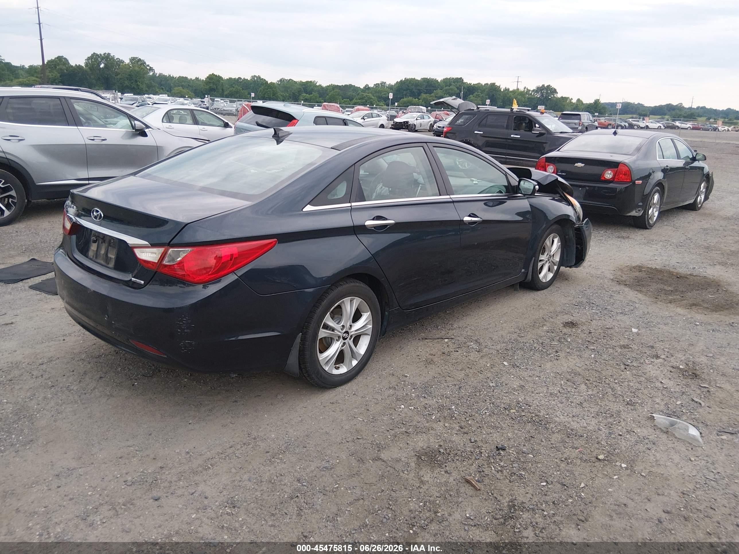 2012 Hyundai Sonata Limited Blue vin: 5NPEC4AC6CH342704