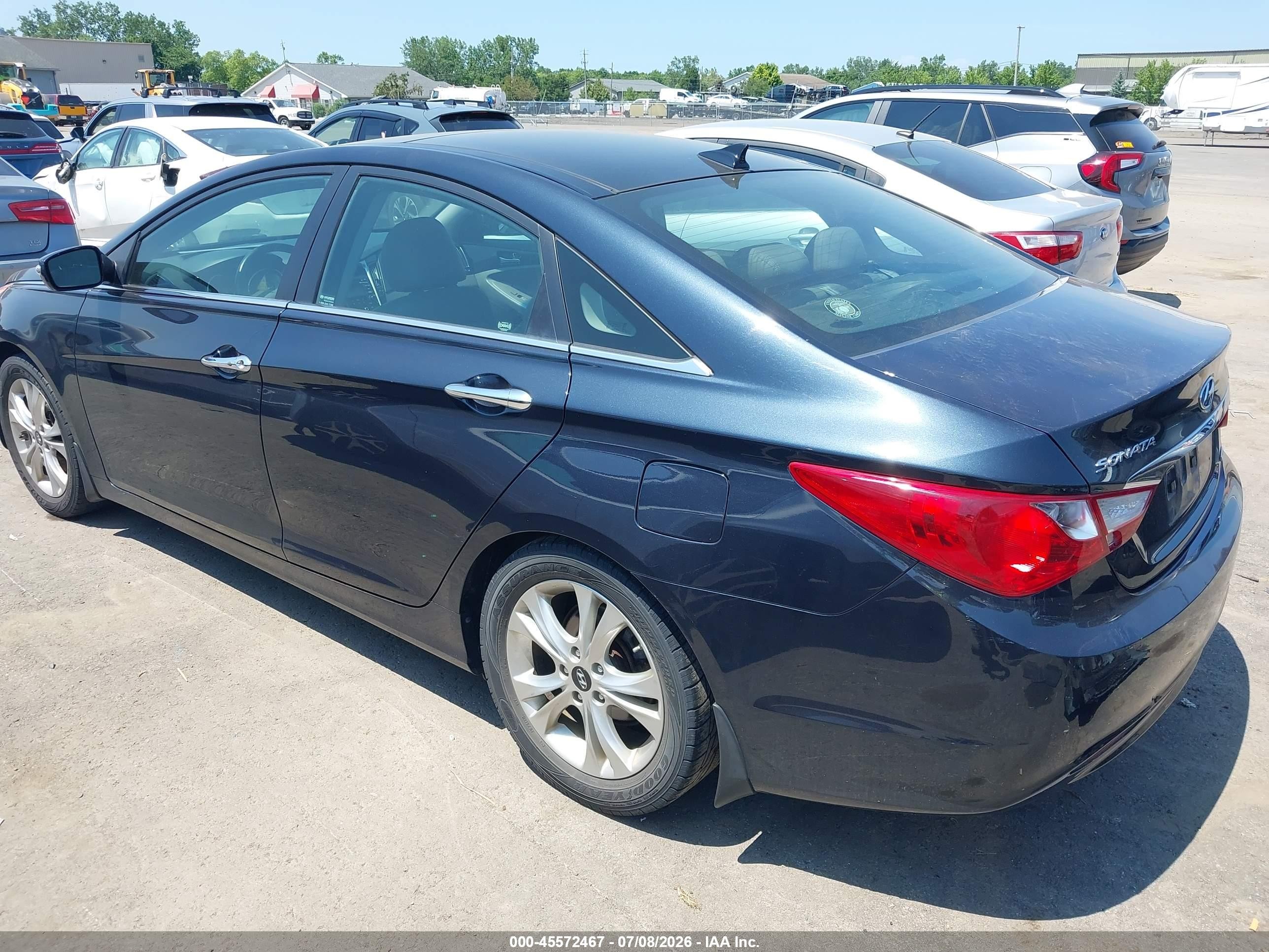 2012 Hyundai Sonata Limited Blue vin: 5NPEC4AC6CH410760