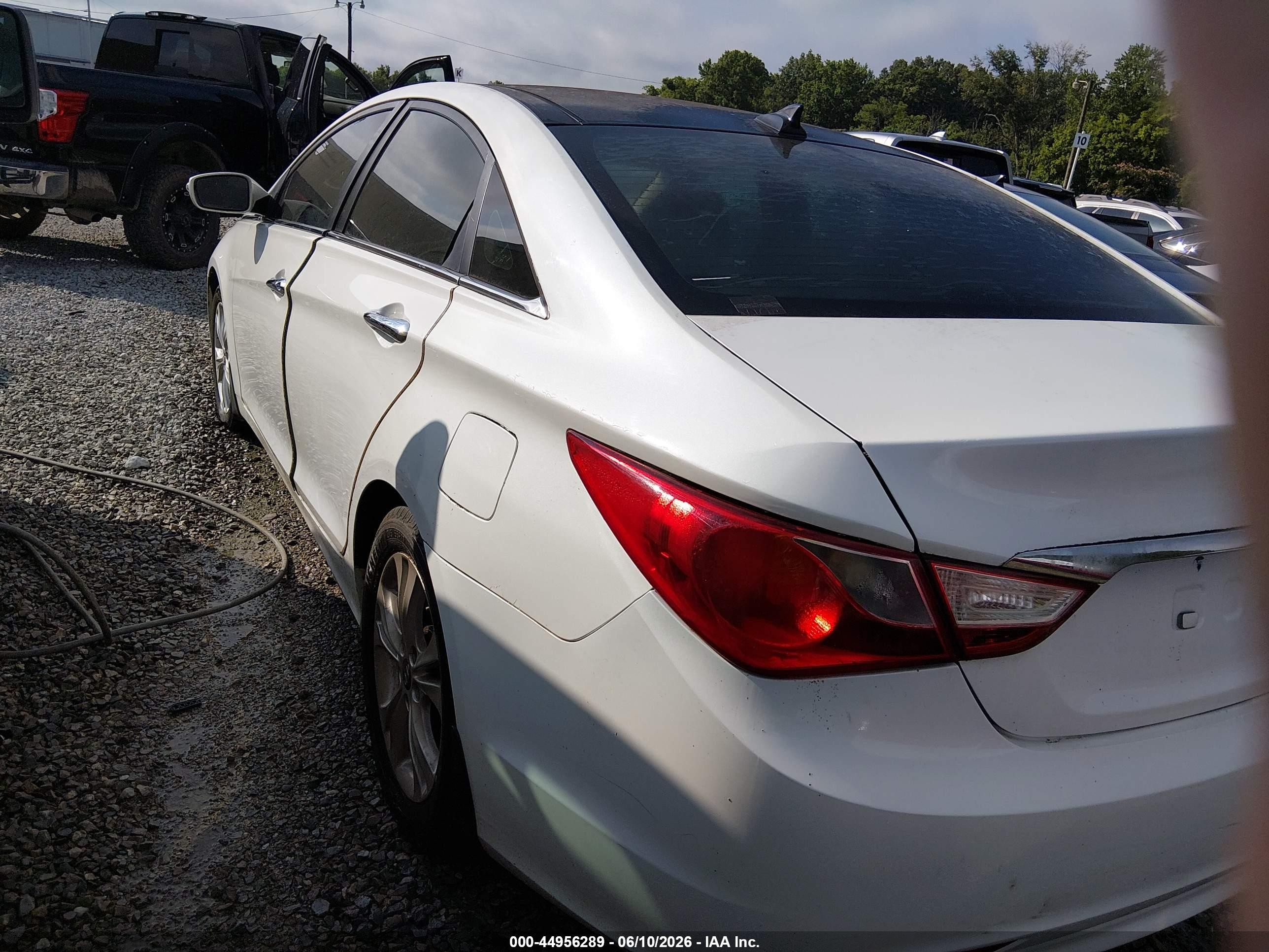 2012 Hyundai Sonata Limited Белый vin: 5NPEC4AC6CH432385