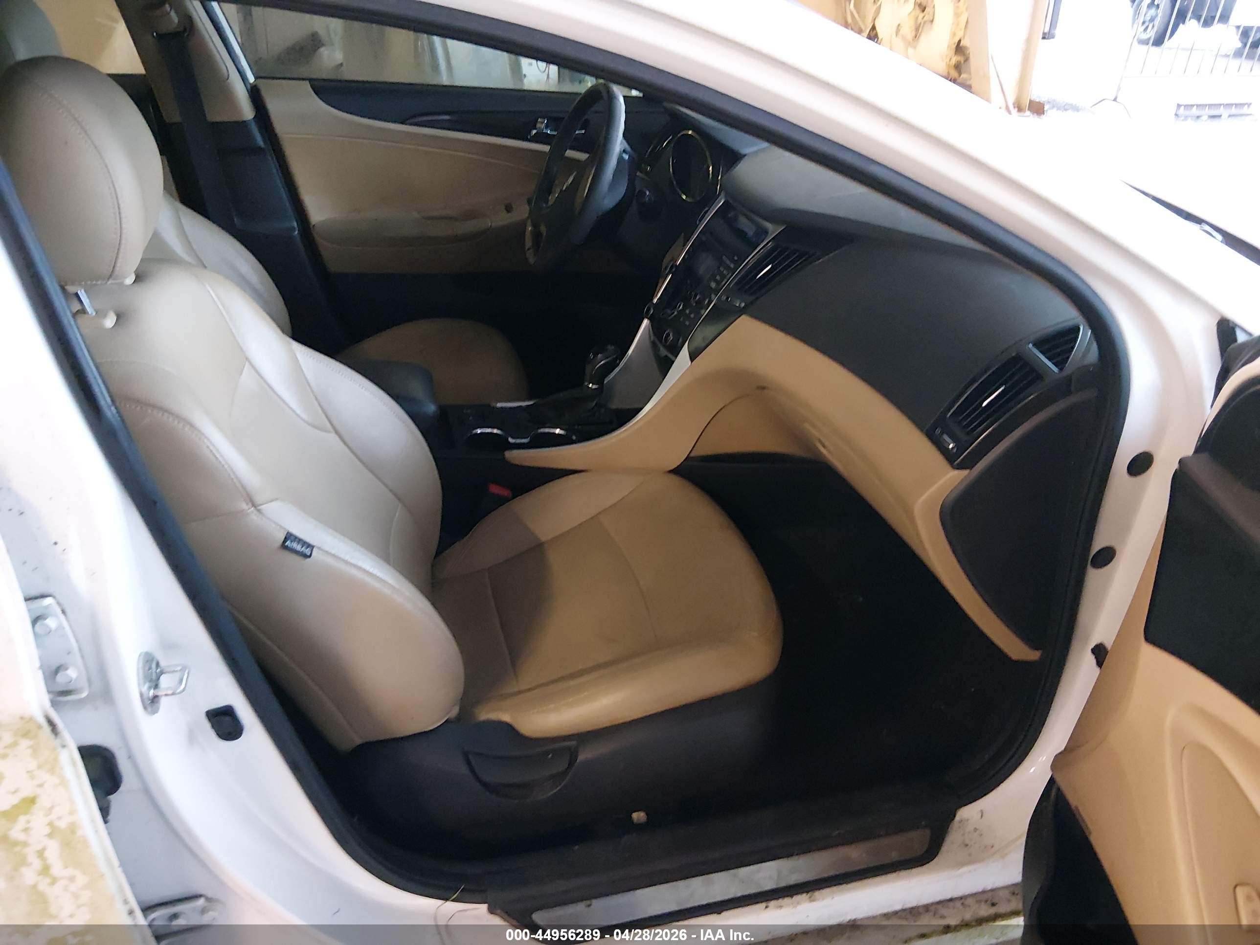2012 Hyundai Sonata Limited Белый vin: 5NPEC4AC6CH432385