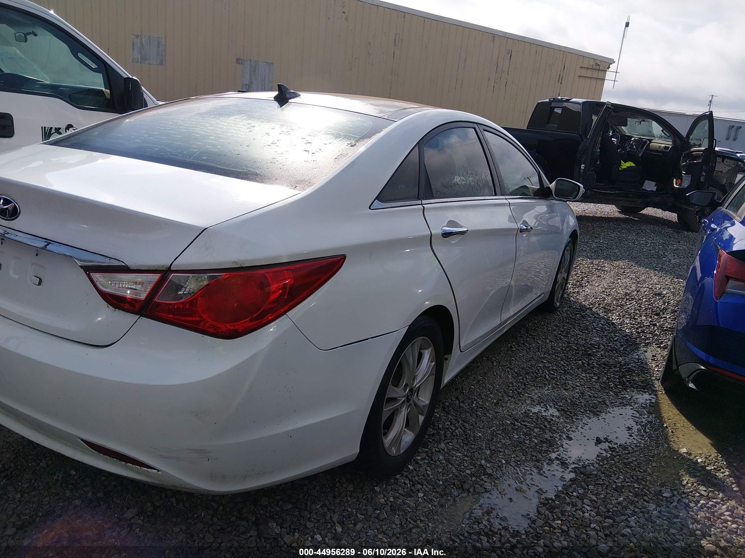 2012 Hyundai Sonata Limited Белый vin: 5NPEC4AC6CH432385