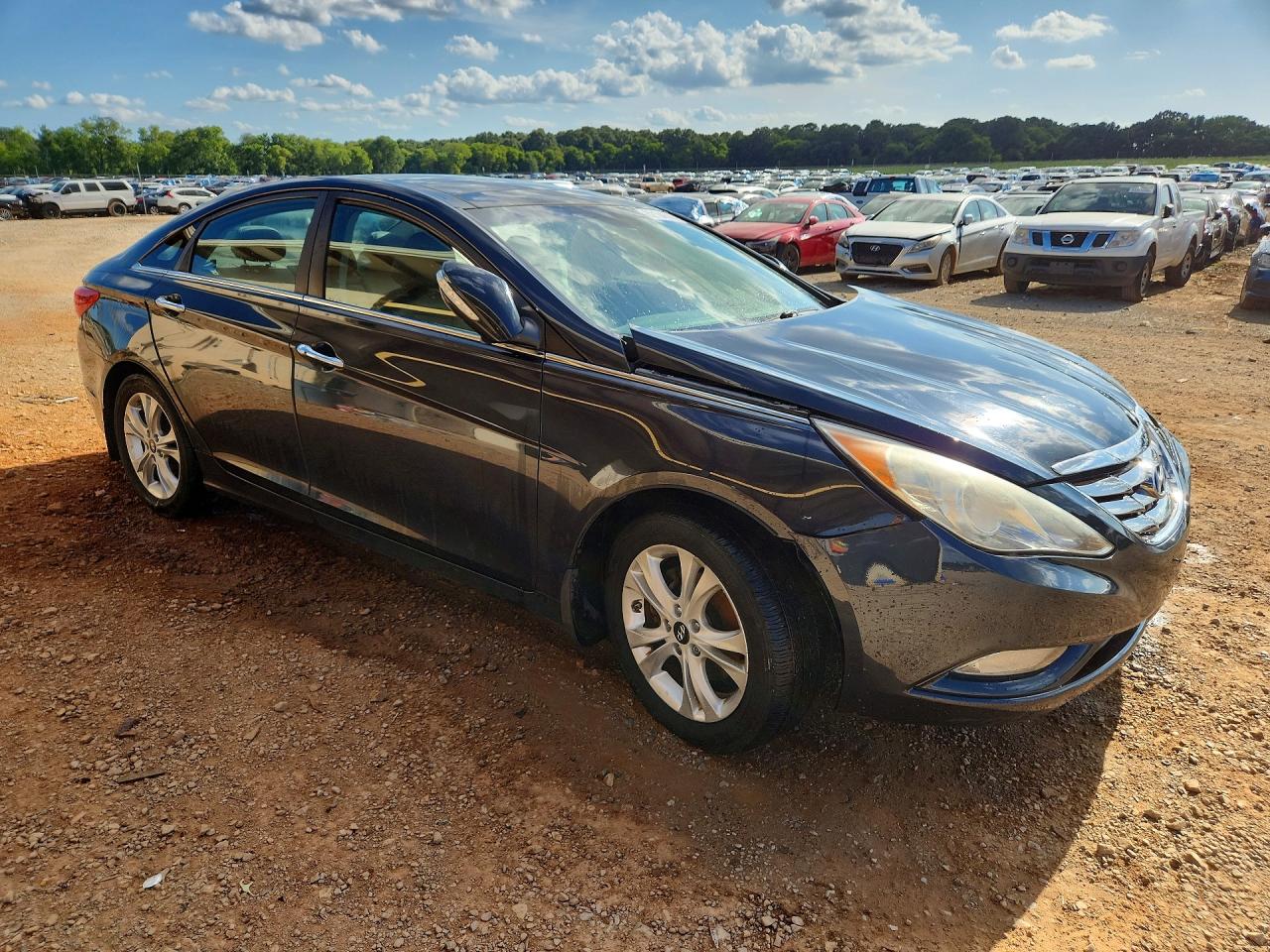2012 Hyundai Sonata Limited Blue vin: 5NPEC4AC6CH459098