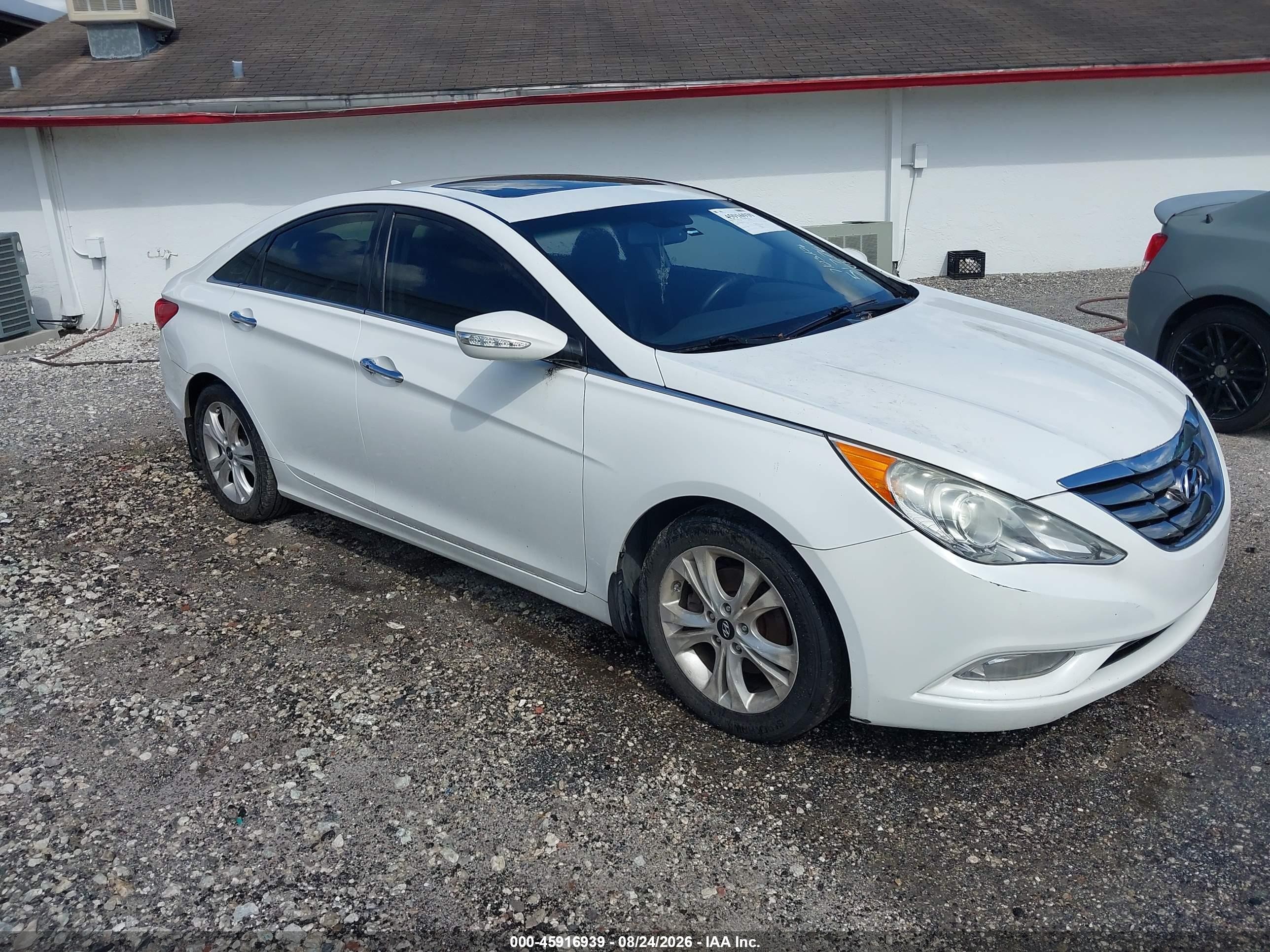 2013 Hyundai Sonata Limited White vin: 5NPEC4AC6DH517762