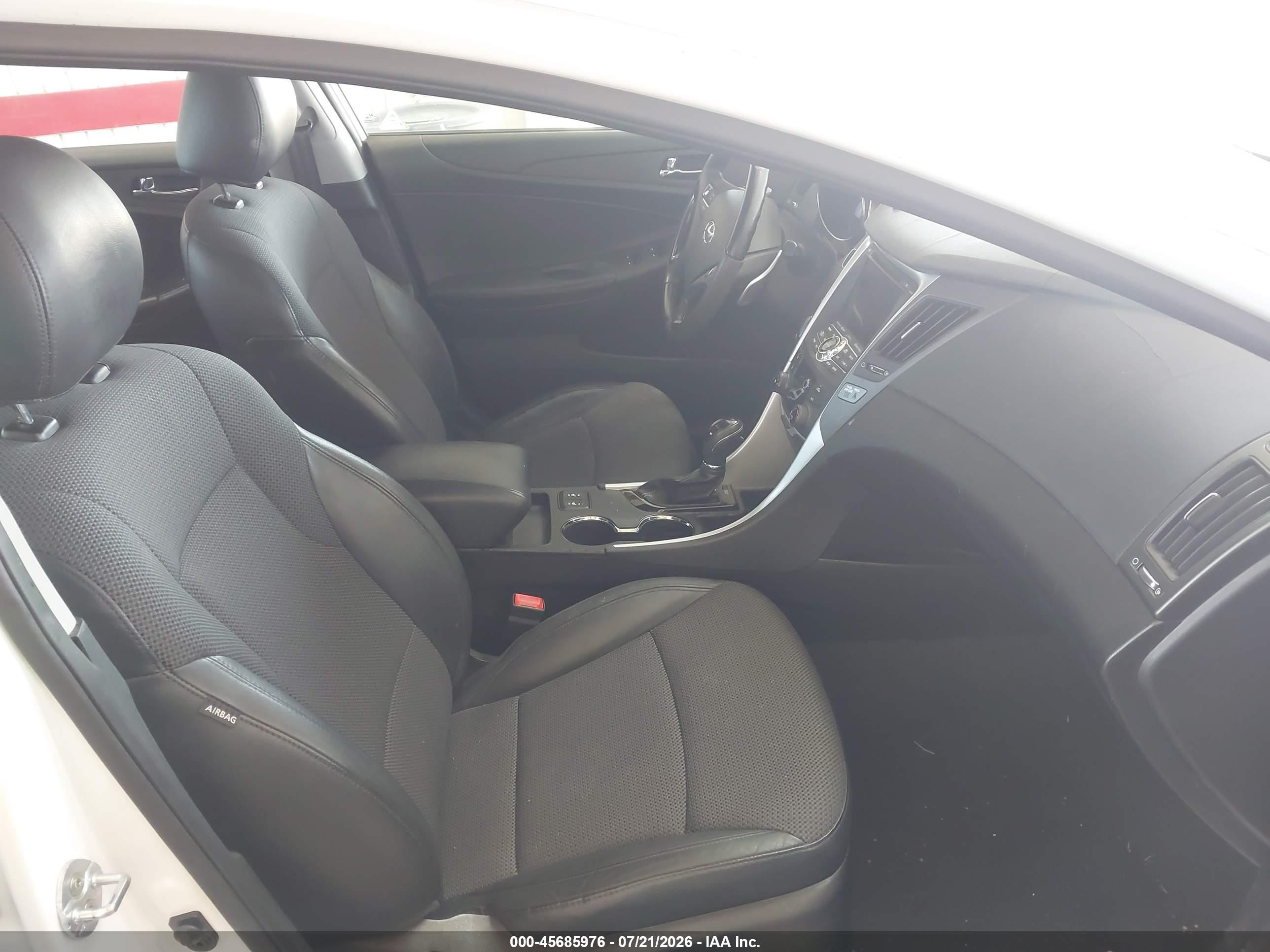 2013 Hyundai Sonata Se White vin: 5NPEC4AC6DH518796