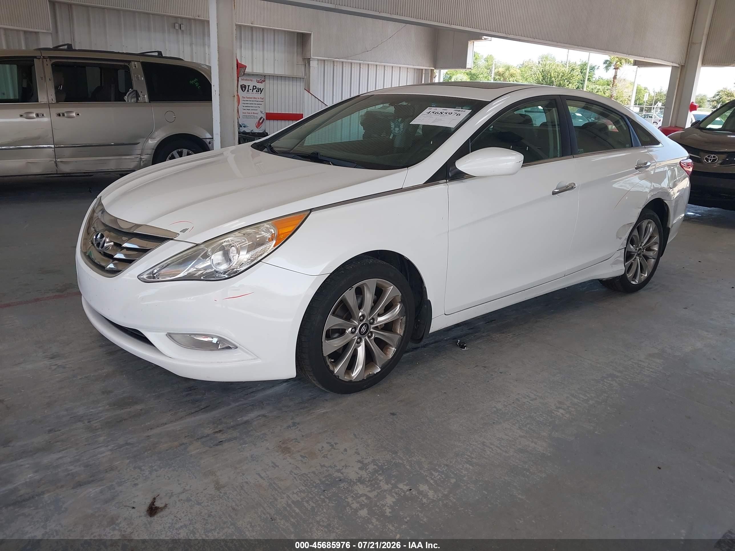 2013 Hyundai Sonata Se White vin: 5NPEC4AC6DH518796