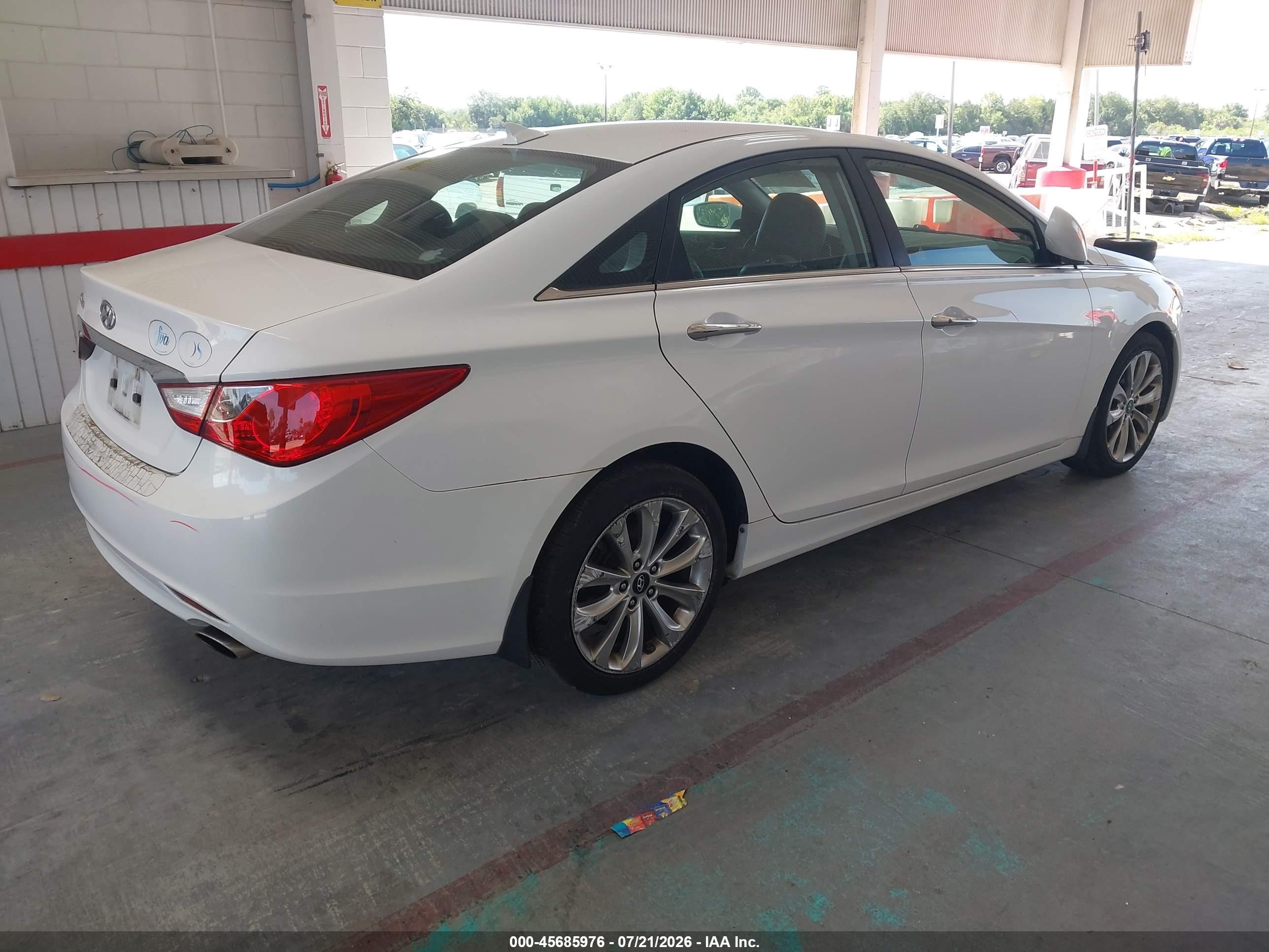 2013 Hyundai Sonata Se White vin: 5NPEC4AC6DH518796