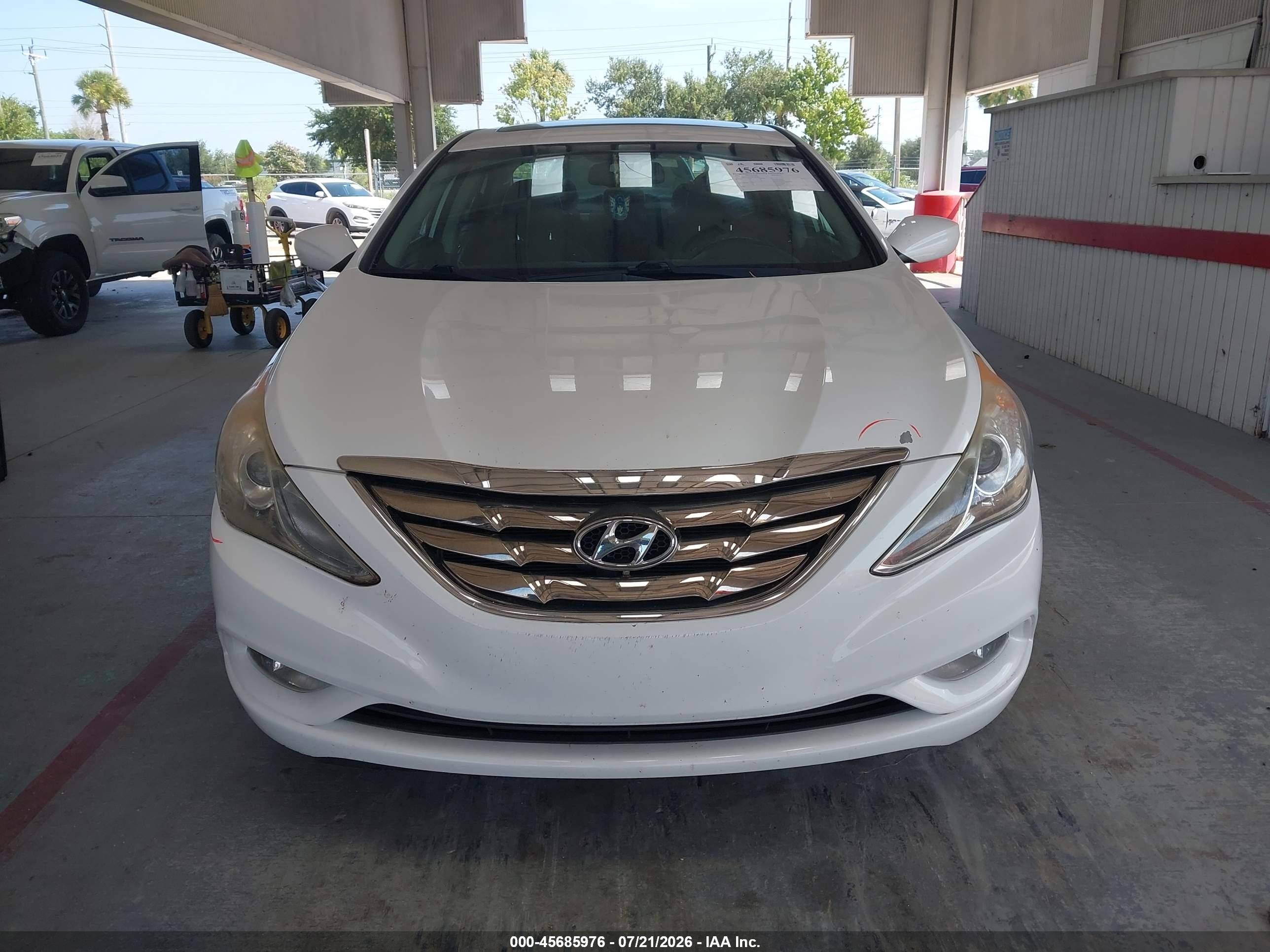 2013 Hyundai Sonata Se White vin: 5NPEC4AC6DH518796