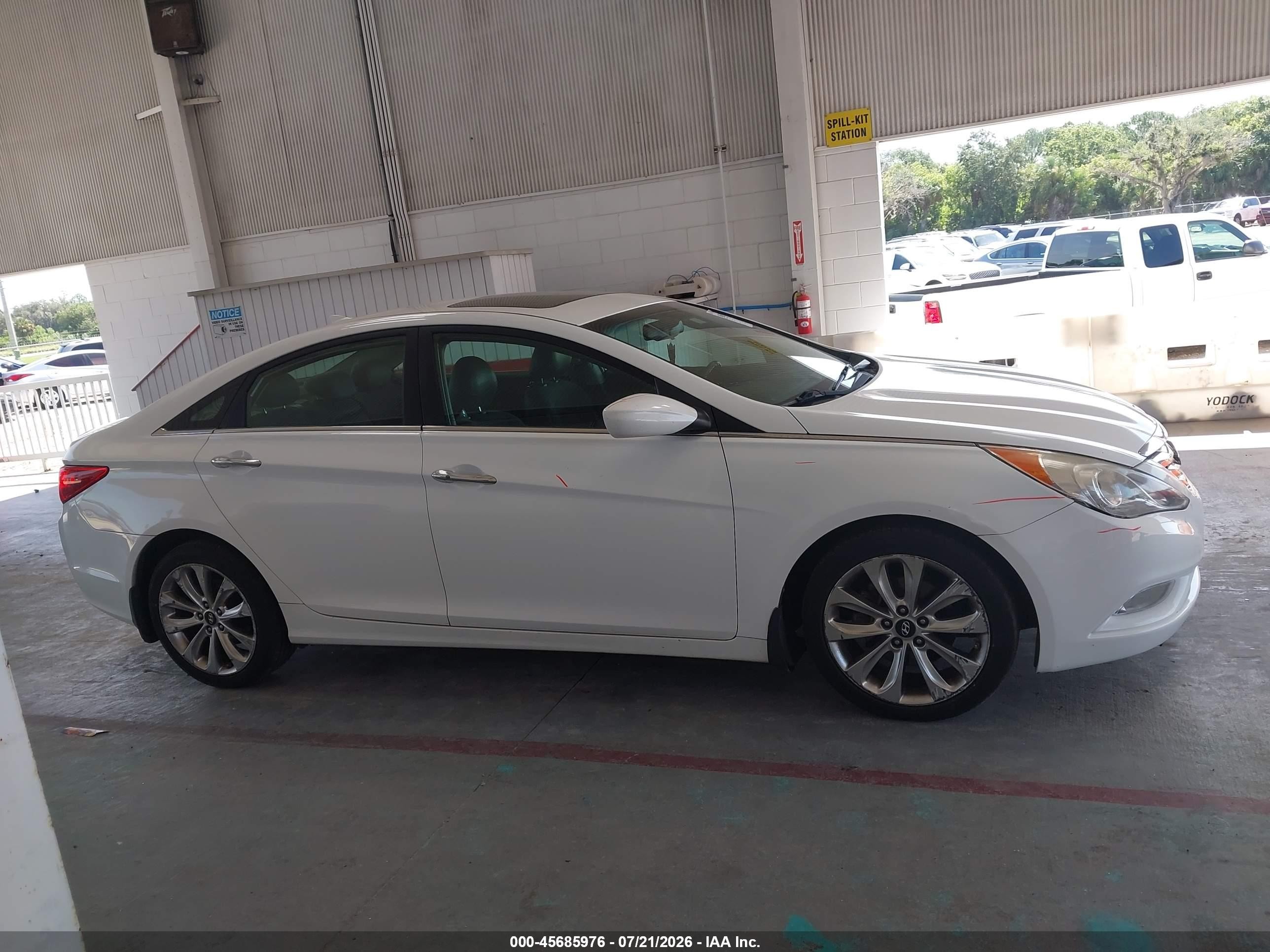 2013 Hyundai Sonata Se White vin: 5NPEC4AC6DH518796