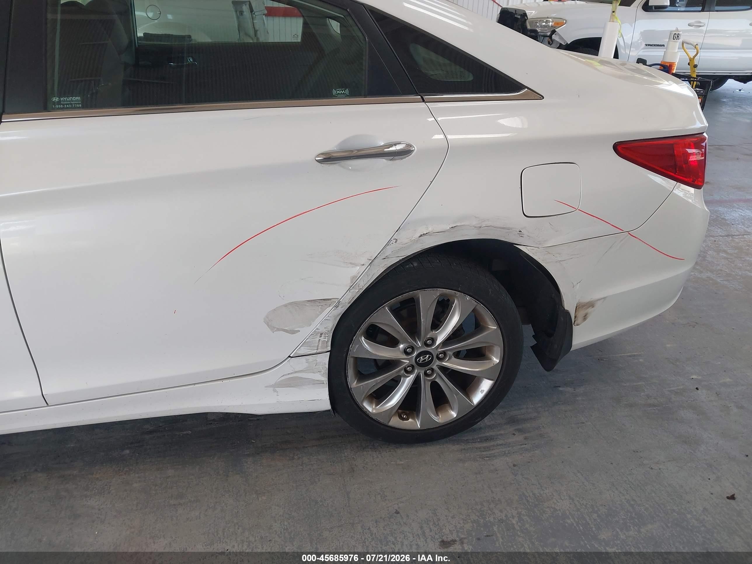 2013 Hyundai Sonata Se White vin: 5NPEC4AC6DH518796