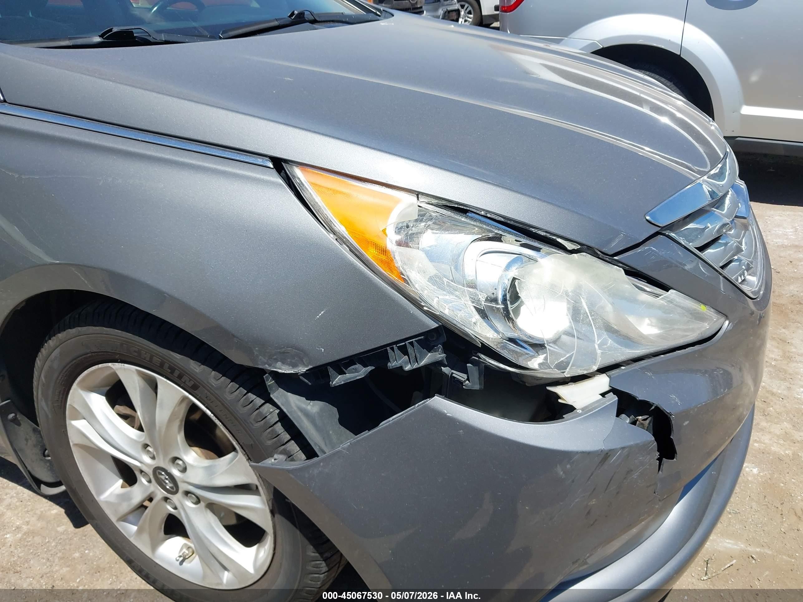 2013 Hyundai Sonata Limited Gray vin: 5NPEC4AC6DH583907