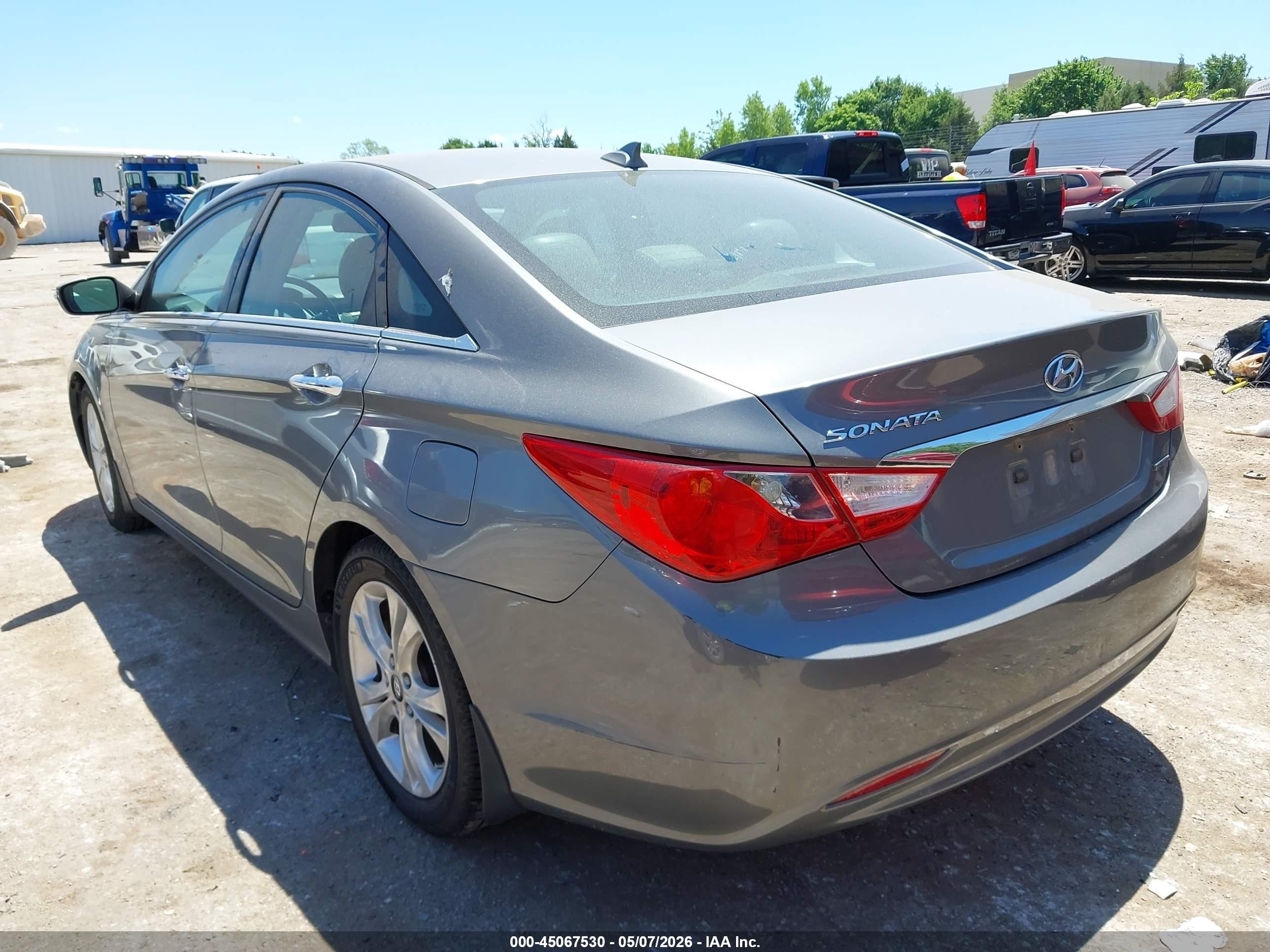 2013 Hyundai Sonata Limited Gray vin: 5NPEC4AC6DH583907