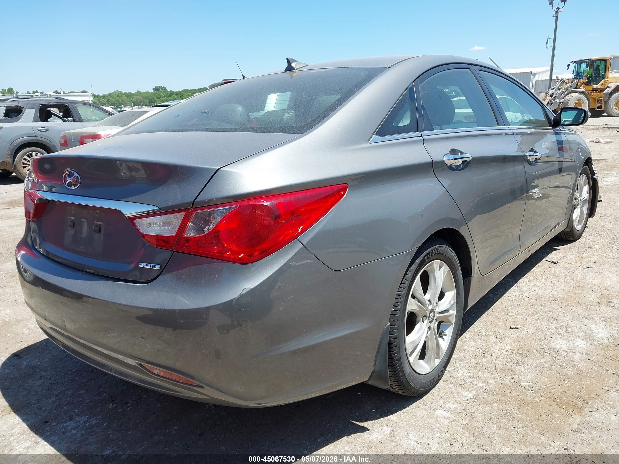 2013 Hyundai Sonata Limited Gray vin: 5NPEC4AC6DH583907