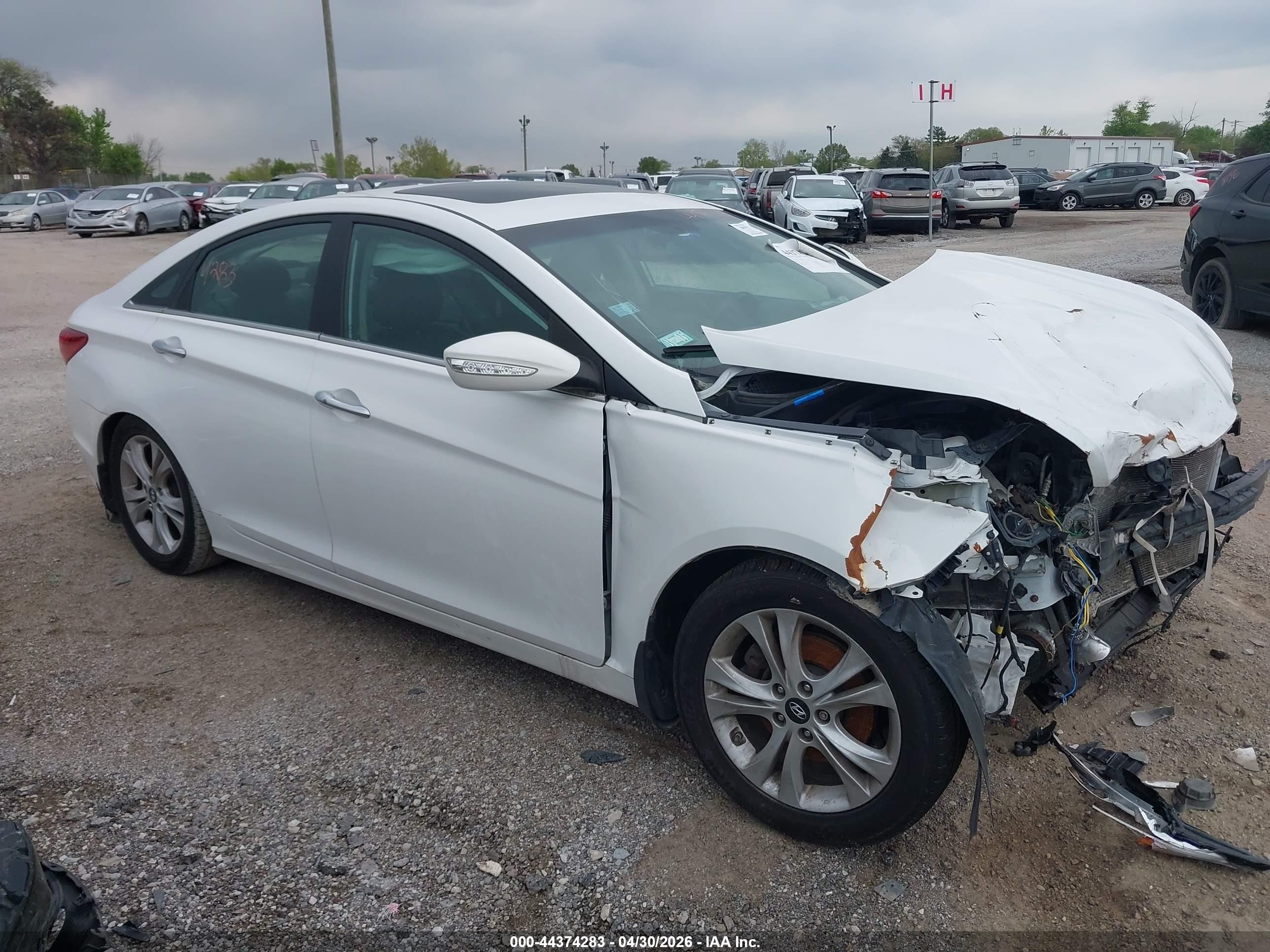 2013 Hyundai Sonata Limited White vin: 5NPEC4AC6DH609034