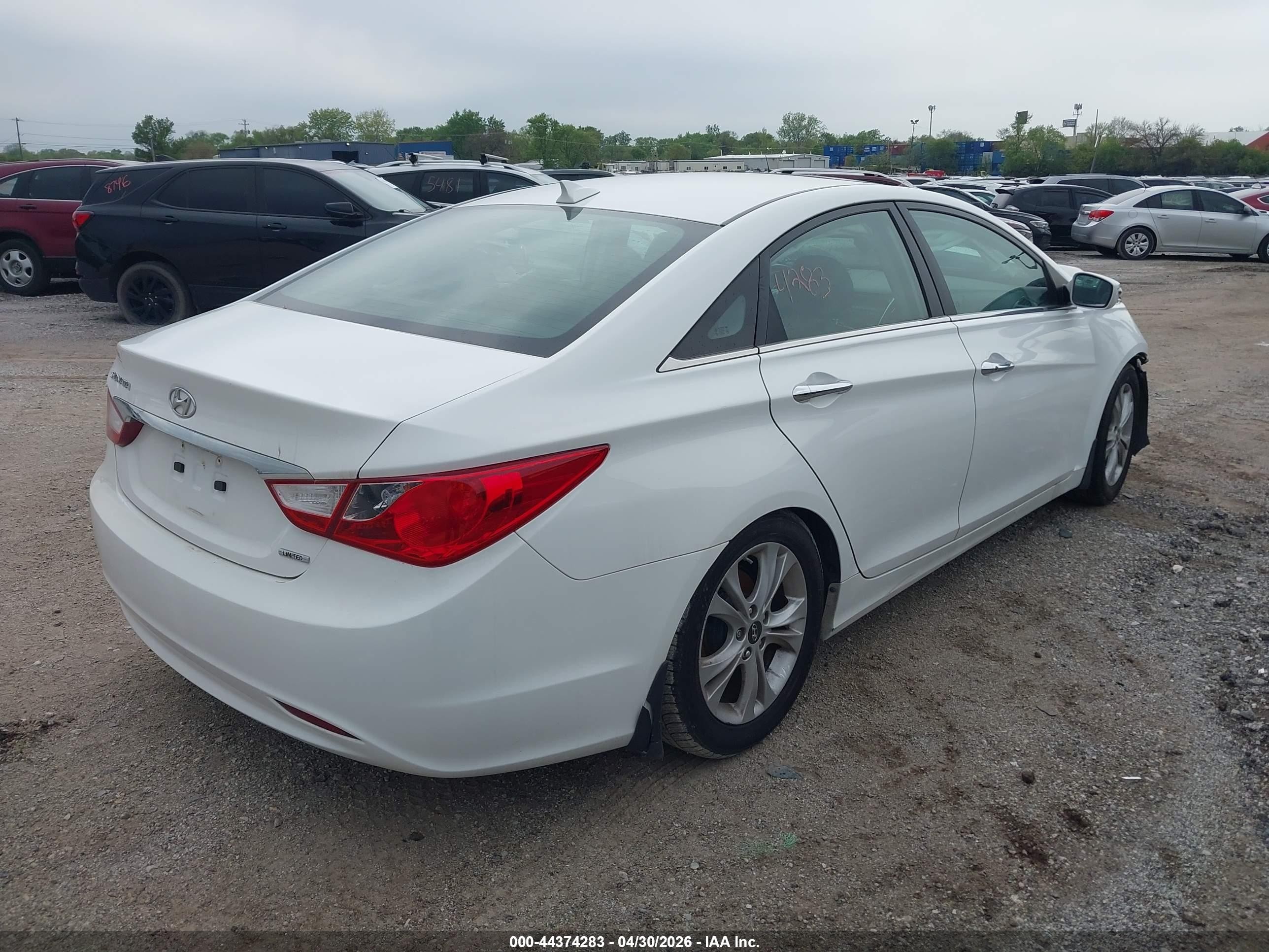 2013 Hyundai Sonata Limited White vin: 5NPEC4AC6DH609034