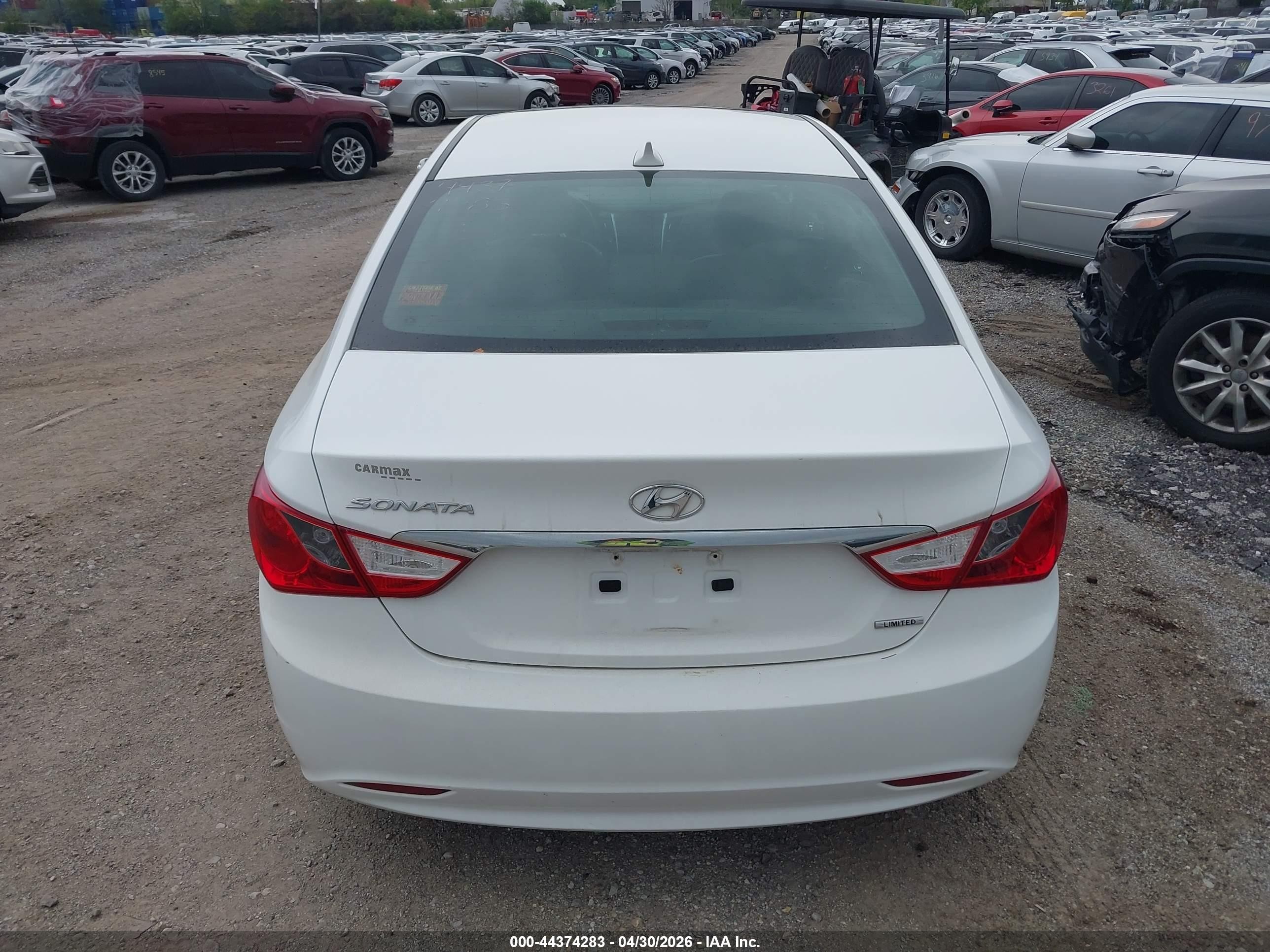 2013 Hyundai Sonata Limited White vin: 5NPEC4AC6DH609034
