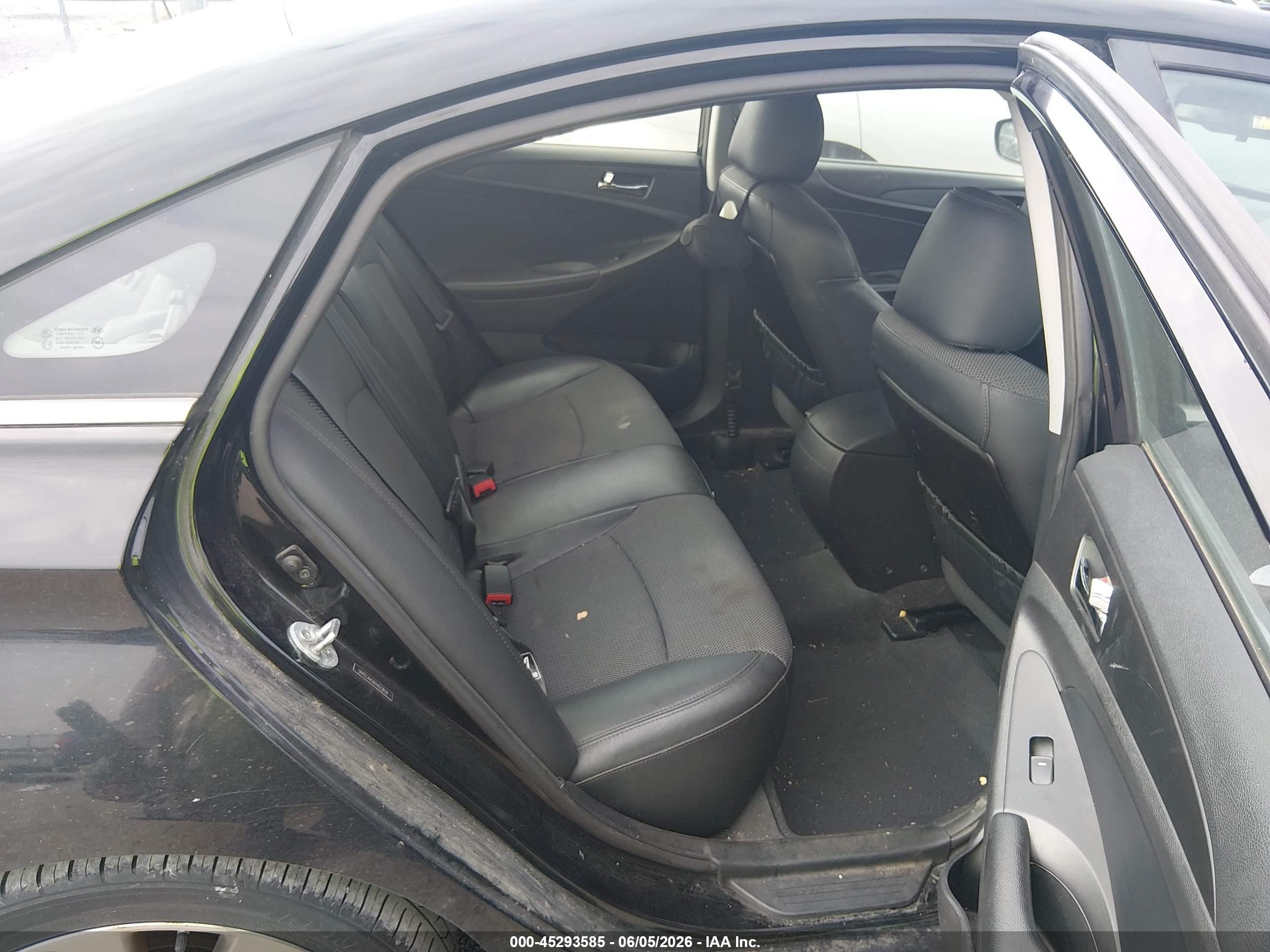 2013 Hyundai Sonata Se Black vin: 5NPEC4AC6DH623659