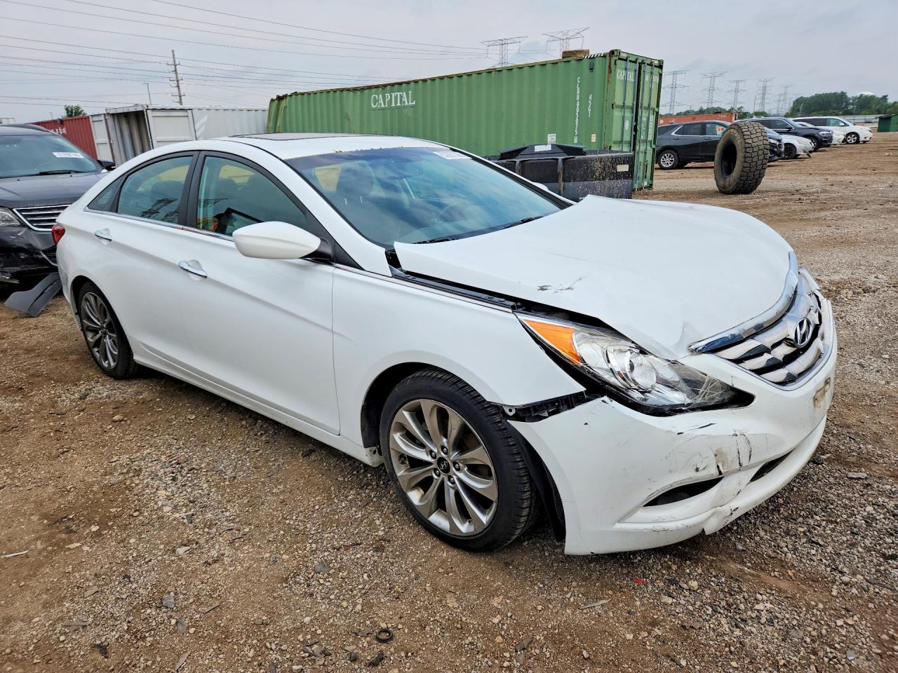 2013 Hyundai Sonata Se White vin: 5NPEC4AC6DH641787