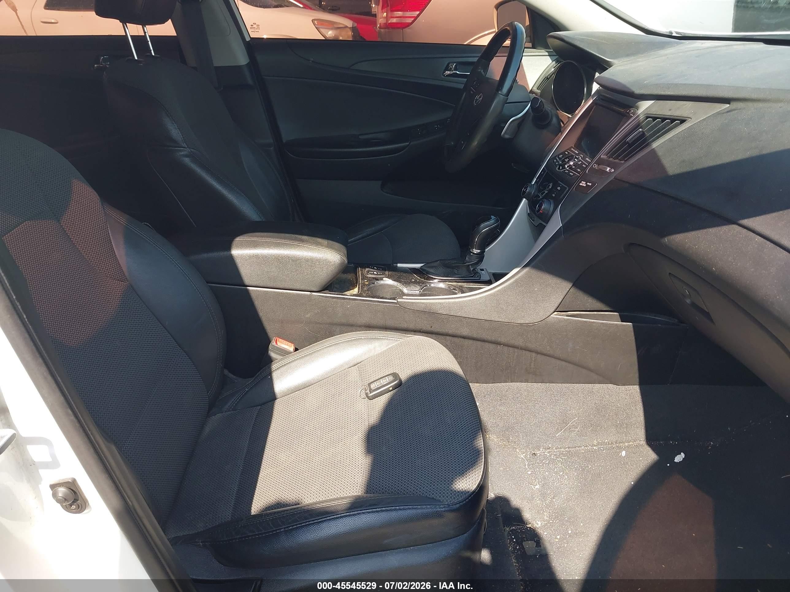 2013 Hyundai Sonata Se White vin: 5NPEC4AC6DH688009