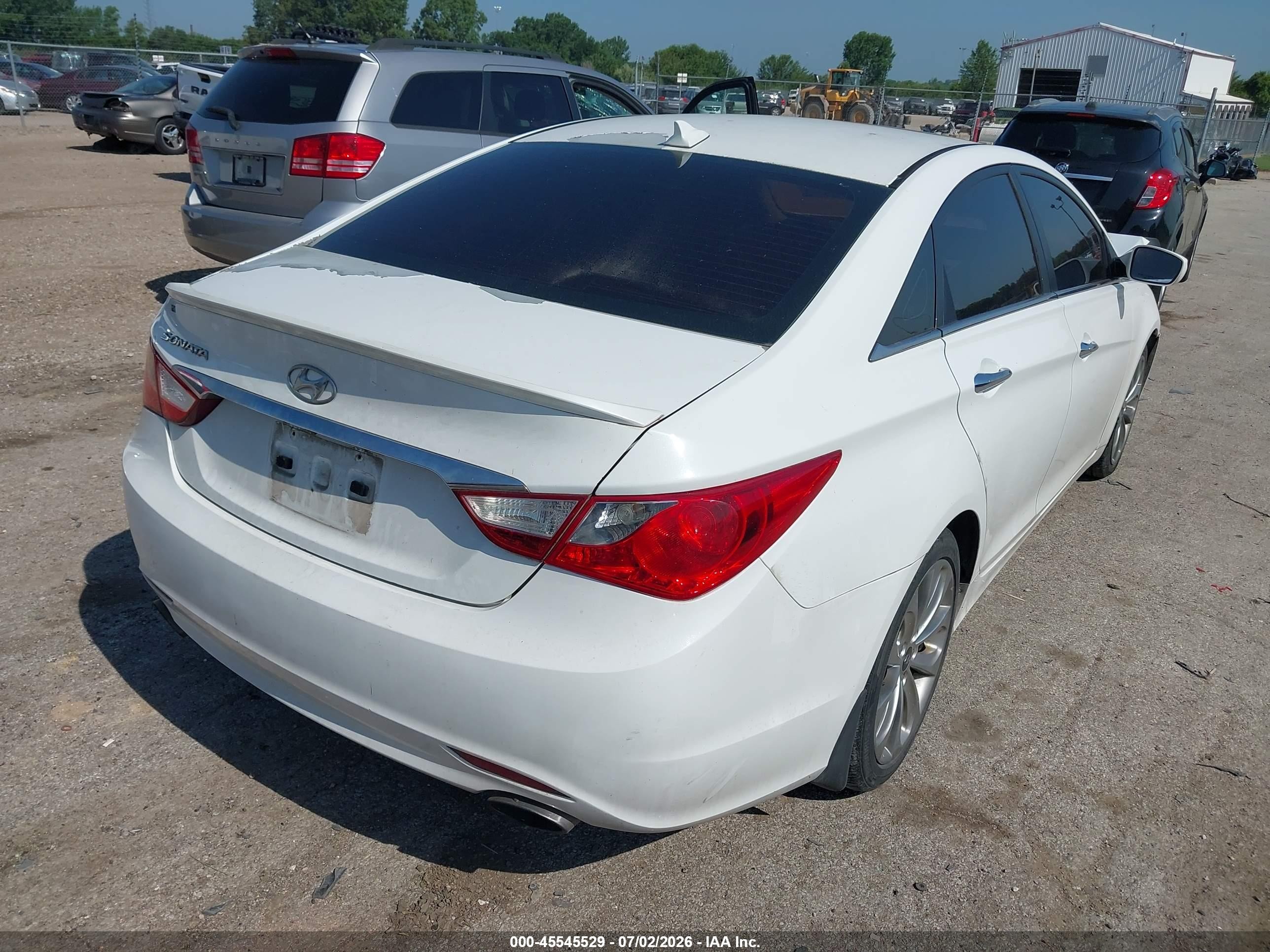 2013 Hyundai Sonata Se White vin: 5NPEC4AC6DH688009