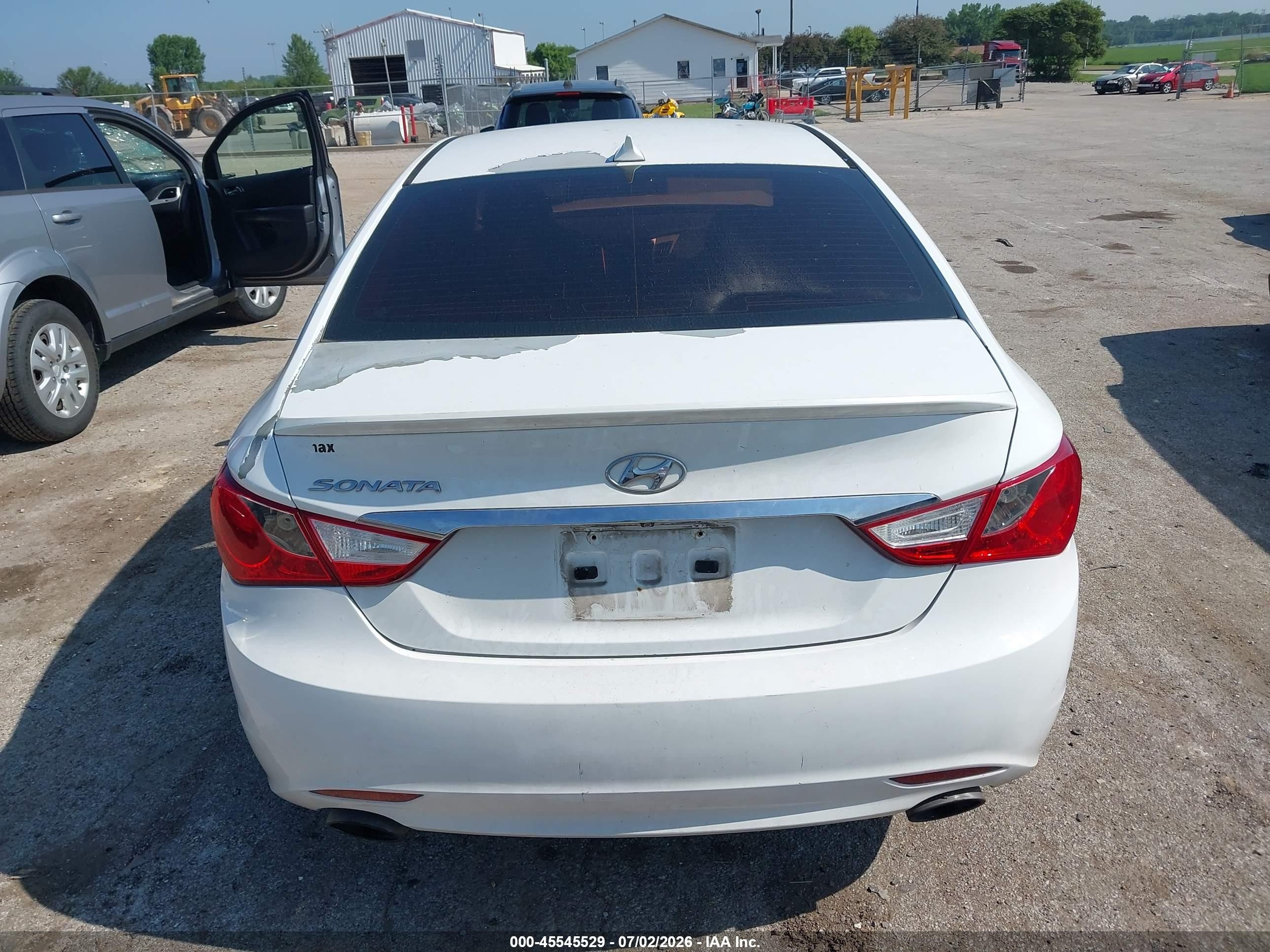 2013 Hyundai Sonata Se White vin: 5NPEC4AC6DH688009