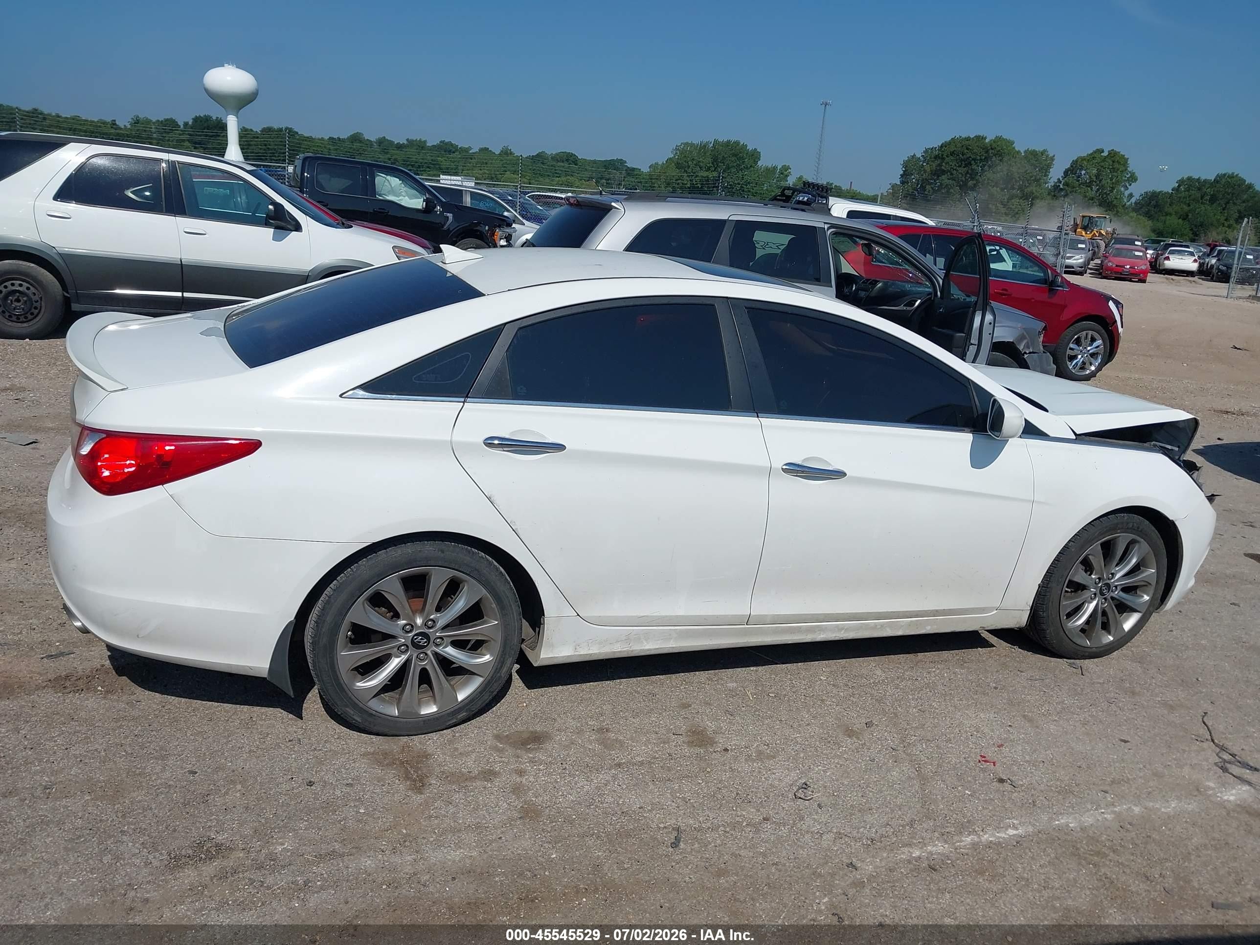 2013 Hyundai Sonata Se White vin: 5NPEC4AC6DH688009