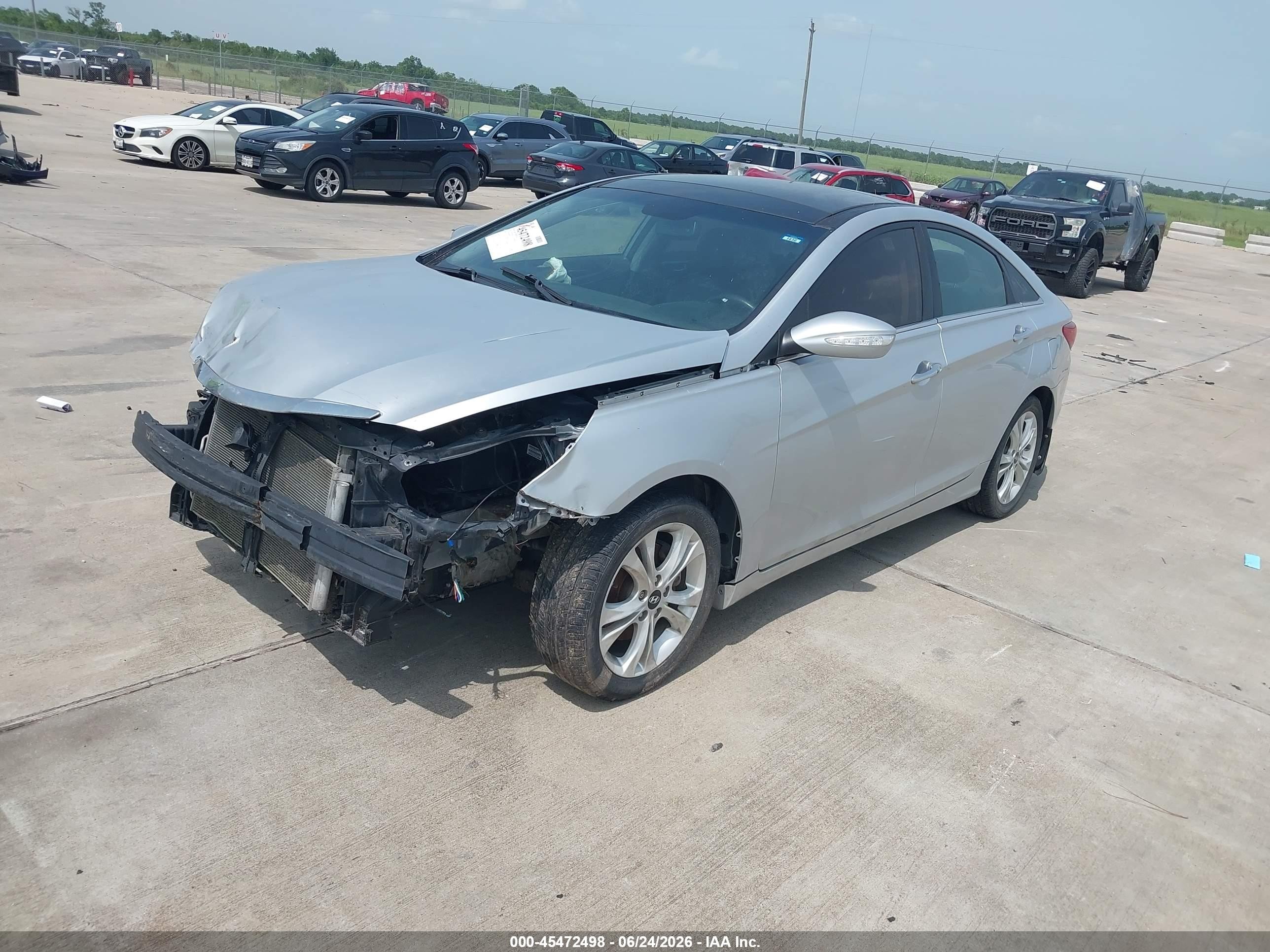 2013 Hyundai Sonata Limited Silver vin: 5NPEC4AC6DH690231