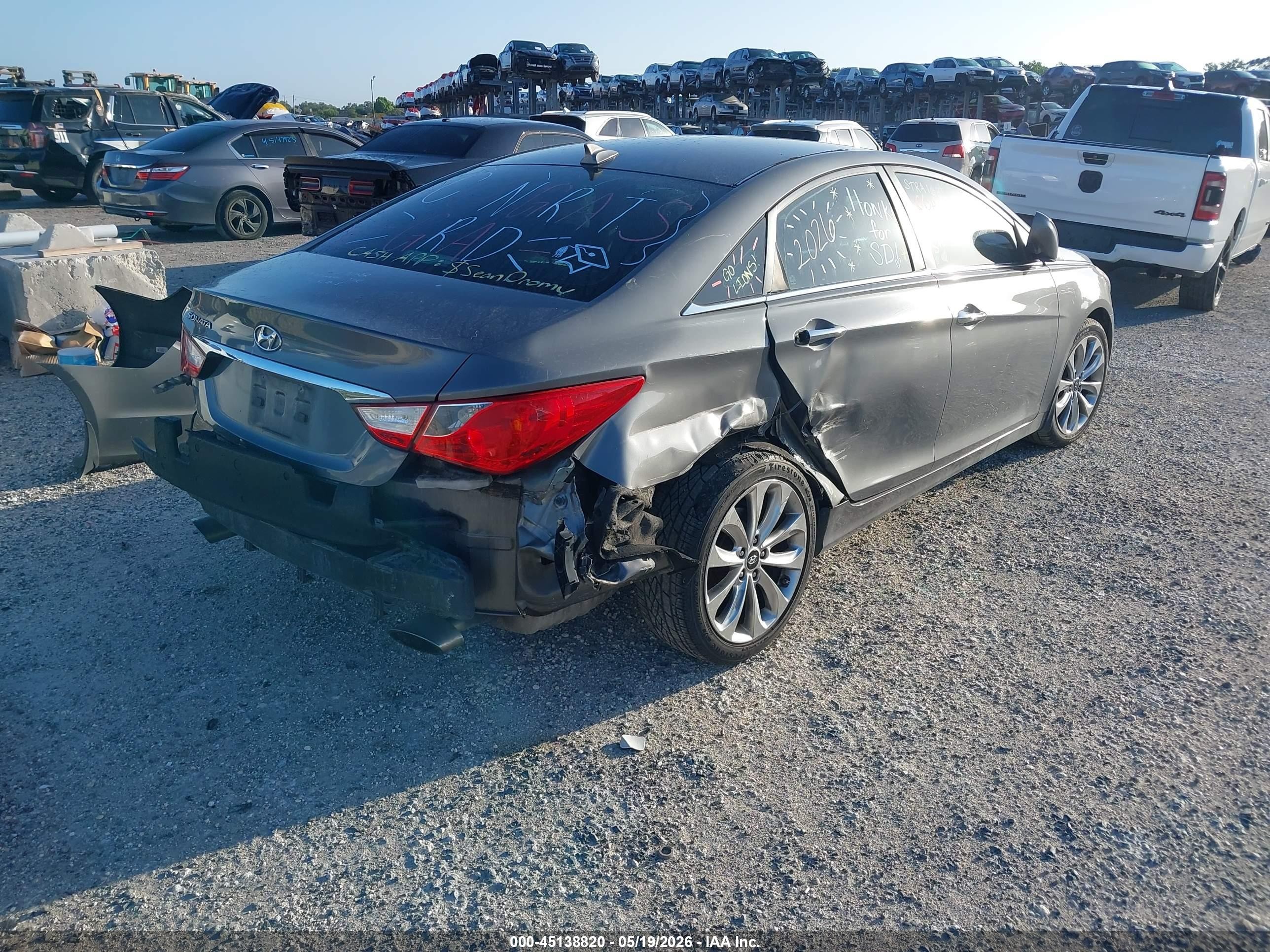 2013 Hyundai Sonata Se Silver vin: 5NPEC4AC6DH693226