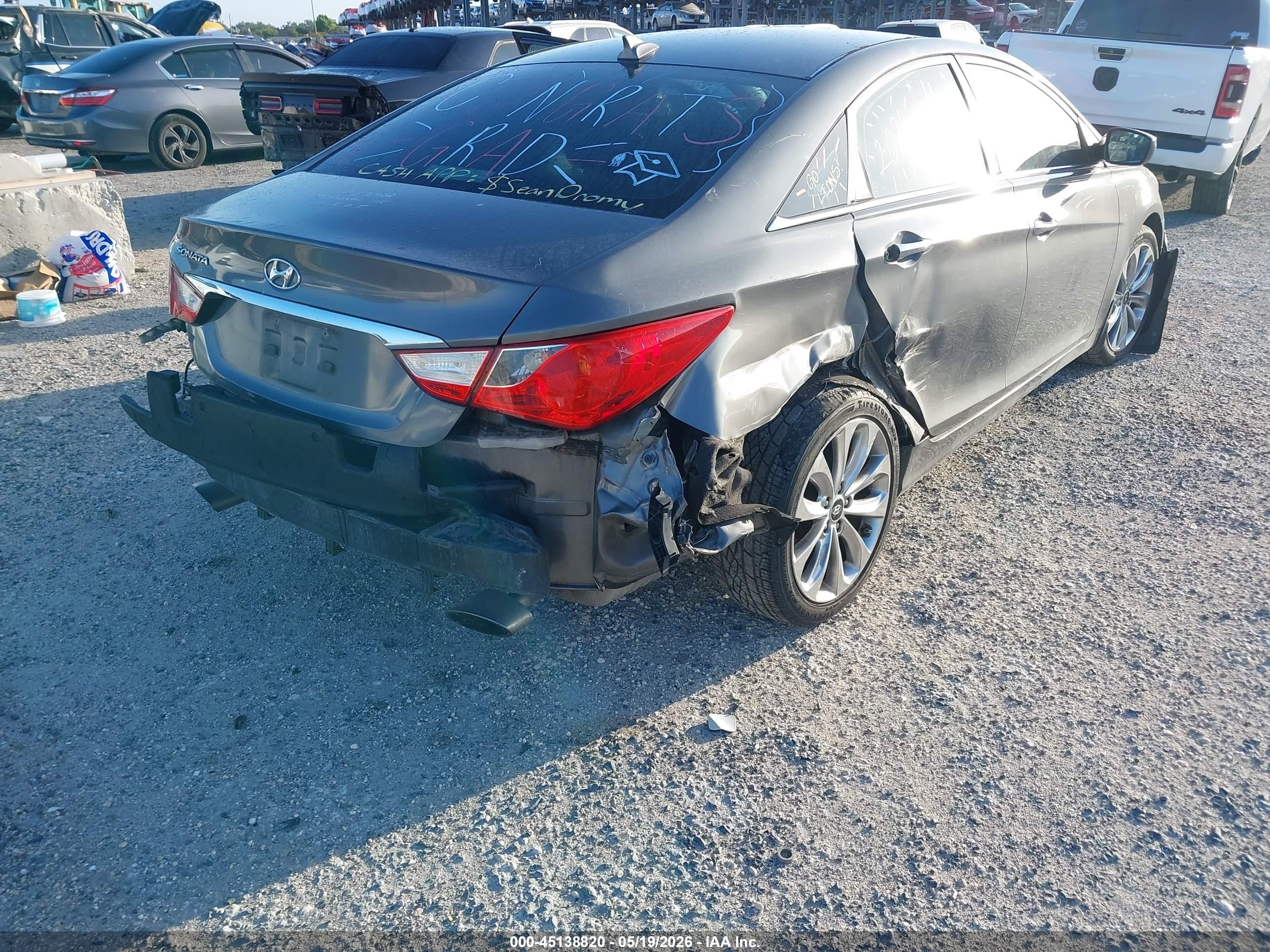 2013 Hyundai Sonata Se Silver vin: 5NPEC4AC6DH693226